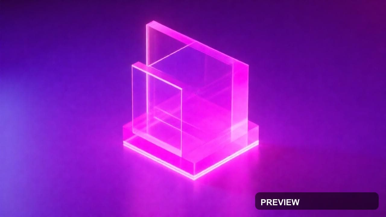 Hologram, Bright aesthetic, Isometric, Nostalgic mood, Magenta accents, high ... — wallpaper — 1280×720, Space, Cinematic, Bright