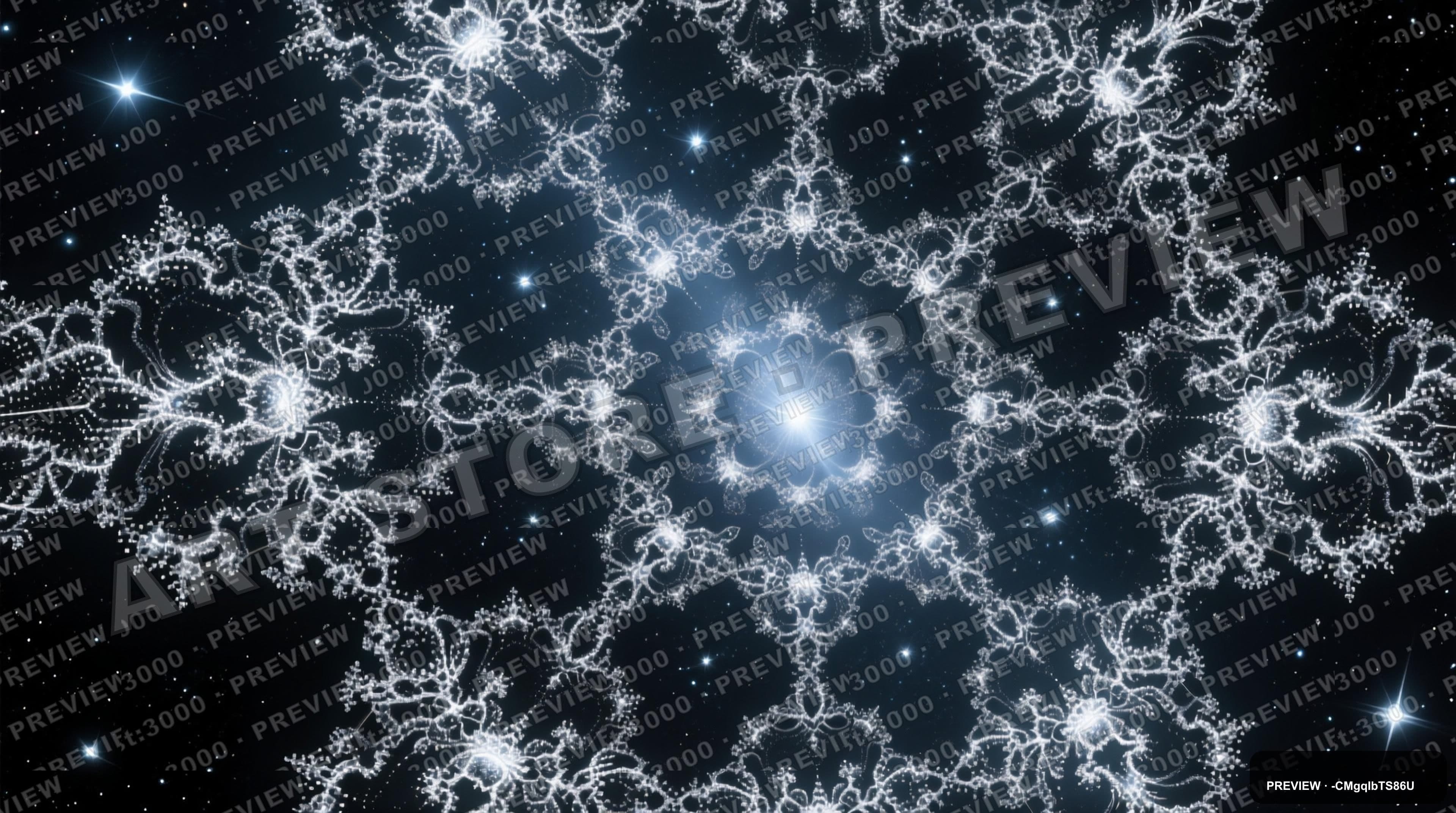 Starfield, Mythic aesthetic, Dithered, Bold mood, Silver accents, Fractals pa... — wallpaper — 3840×2144, Space, Cinematic, Bold