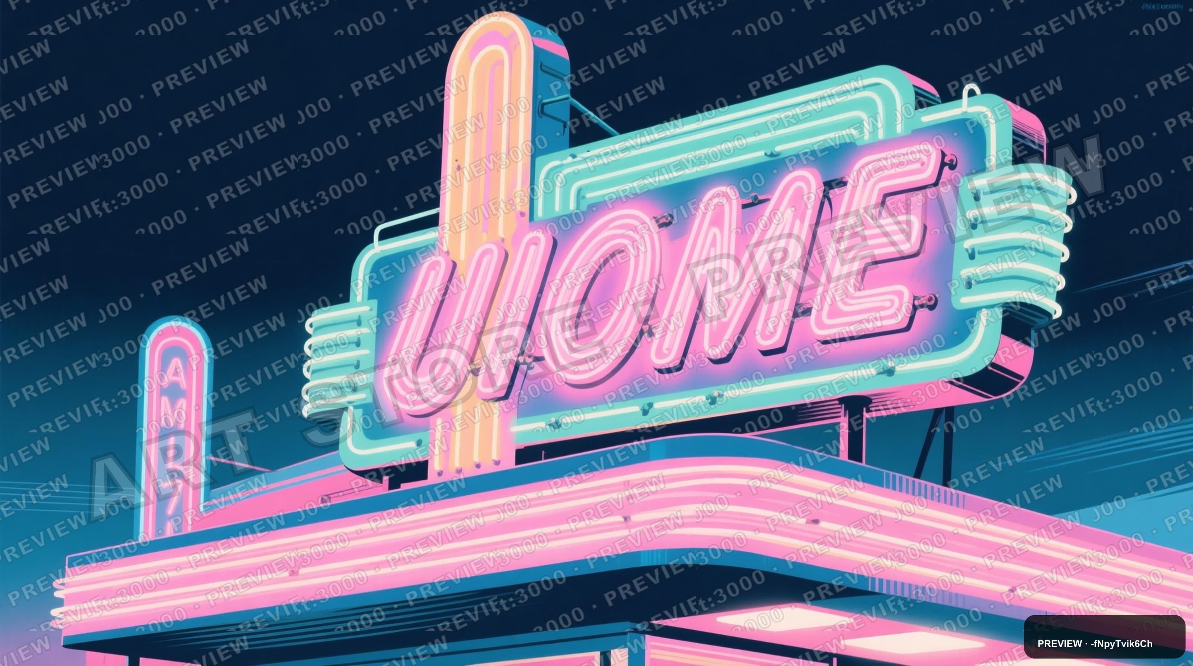 Neon Signs, Retro Futurism aesthetic, Lithograph, Energetic mood, Pastel acce... — wallpaper — 3840×2144, Neon, Cinematic, Energetic