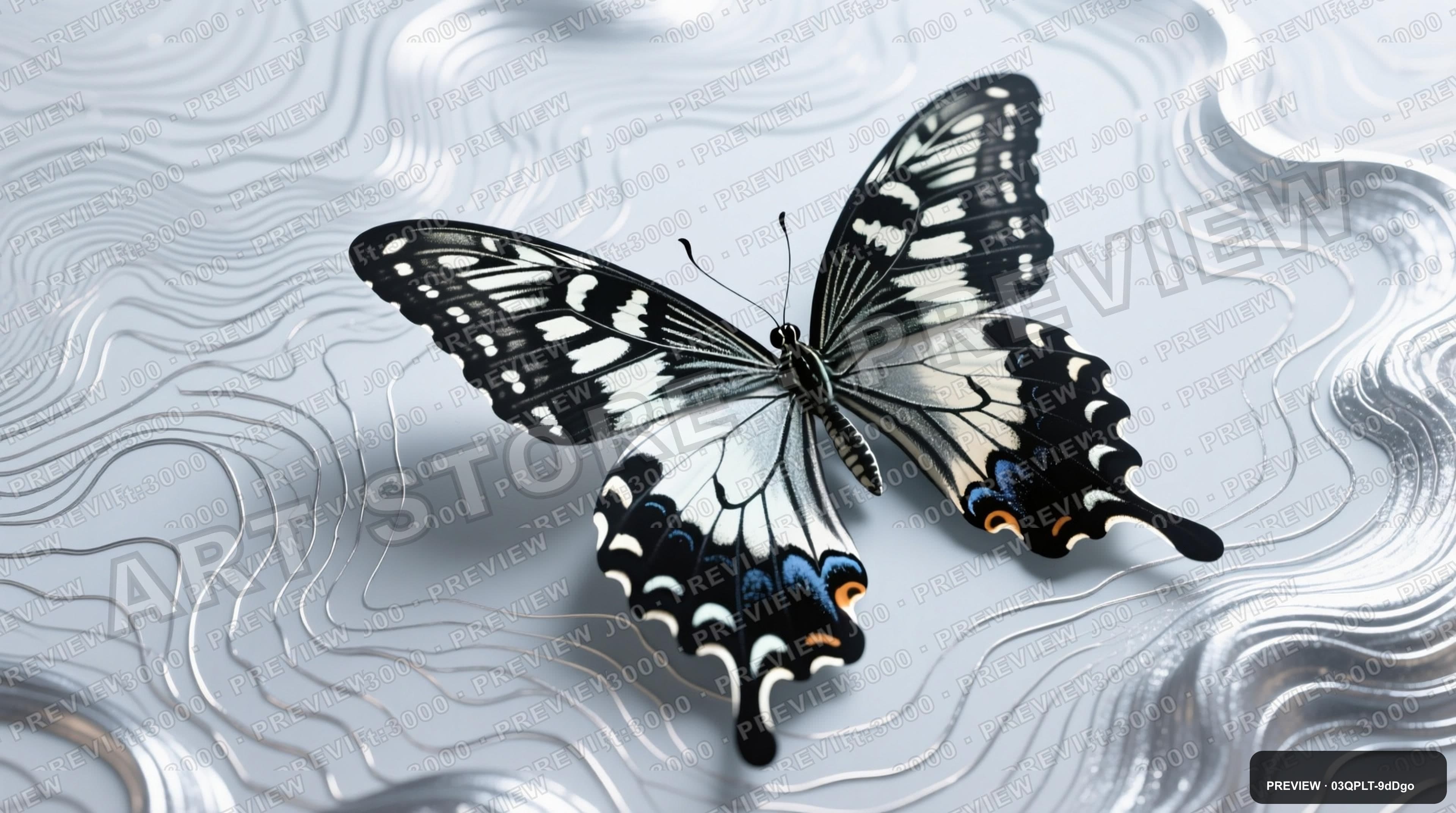 Butterflies, Mythic aesthetic, Spray Paint, Calm mood, Silver accents, Topogr... — wallpaper — 3840×2144, Space, Cinematic, Calm