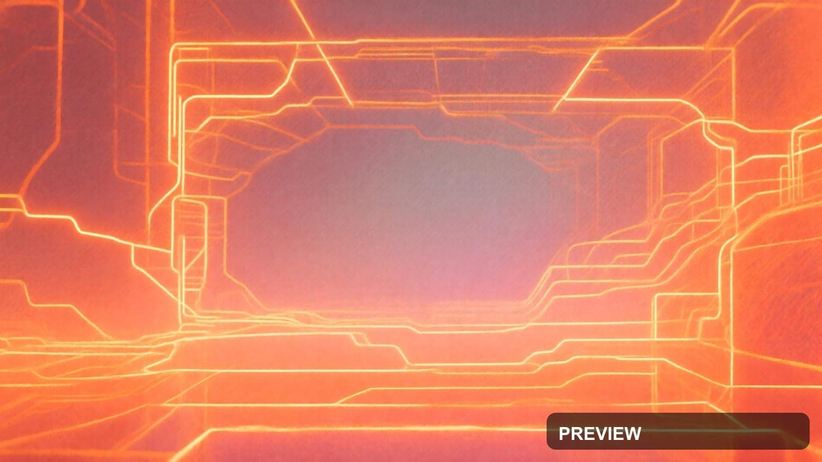 Hologram, Solarpunk aesthetic, Watercolor, Cozy mood, Neon Orange accents, Ne... — wallpaper — 1920×1080, Neon, Cinematic, Cozy
