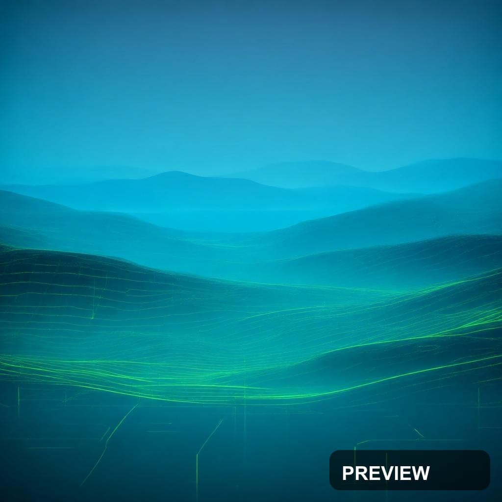 Hills, Tech aesthetic, Blueprint, Calm mood, Neon Lime accents, high detail, ... — wallpaper — 1024×1024, Neon, Cinematic, Calm
