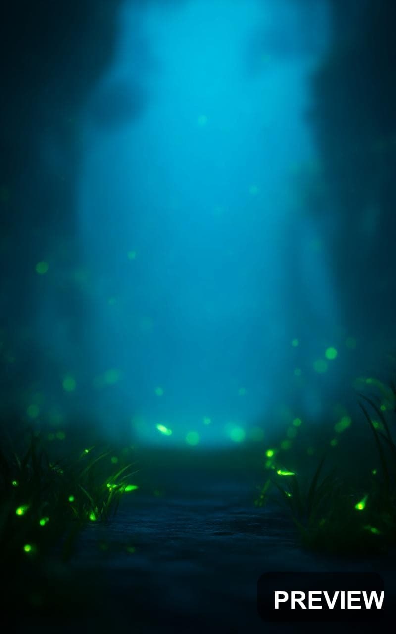 Fireflies, Fantasy aesthetic, Soft Focus, Futuristic mood, Soft Contrast acce... — wallpaper — 800×1280, Space, Cinematic, Soft