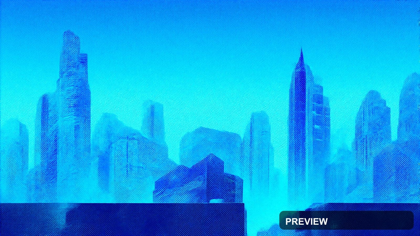 Cityscape, Retro Futurism aesthetic, Dithered, Minimal mood, Vibrant accents,... — wallpaper — 3840×2160, Neon, Cinematic, Minimal