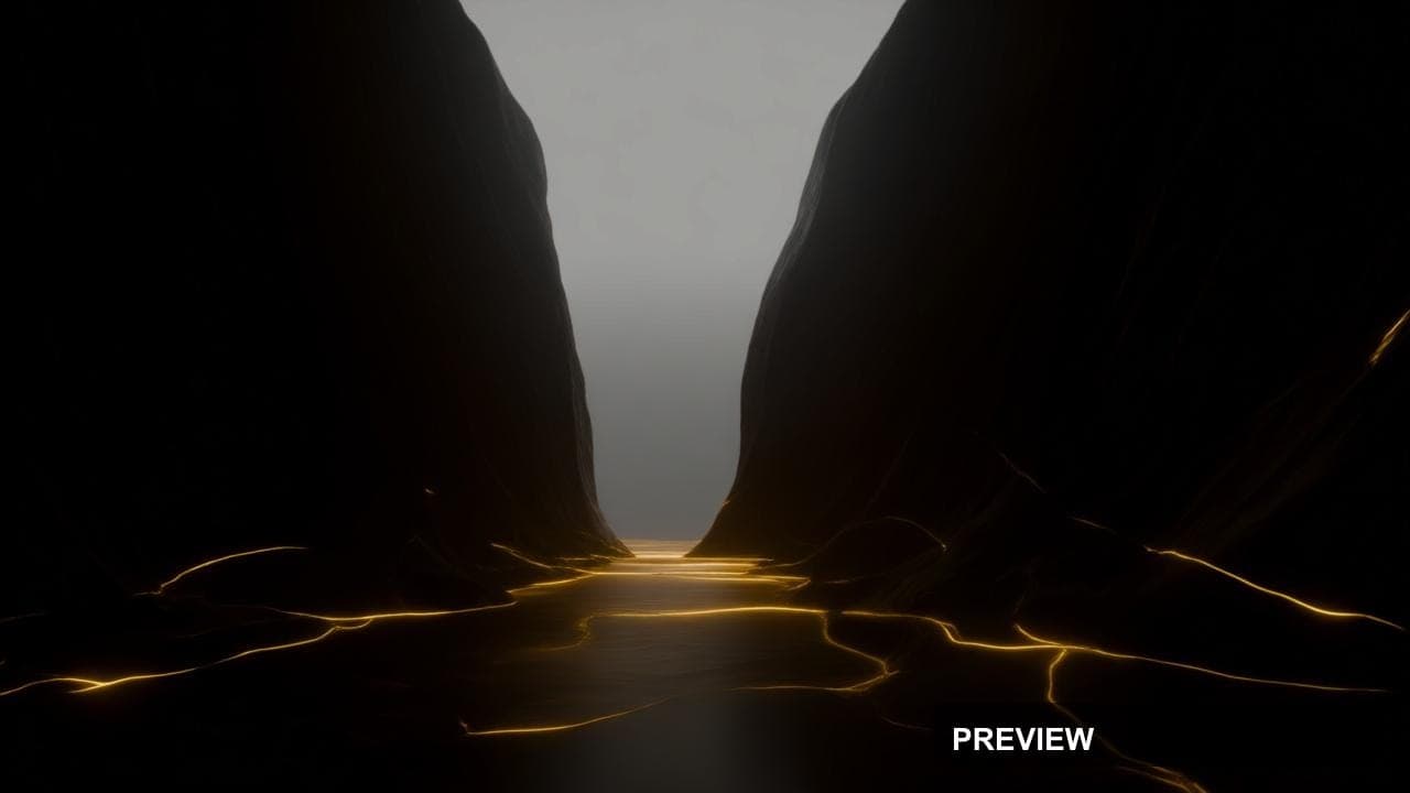 Canyon, Neon Noir aesthetic, Minimalist, Calm mood, Gold accents, high detail... — wallpaper — 1280×720, Neon, Cinematic, Calm