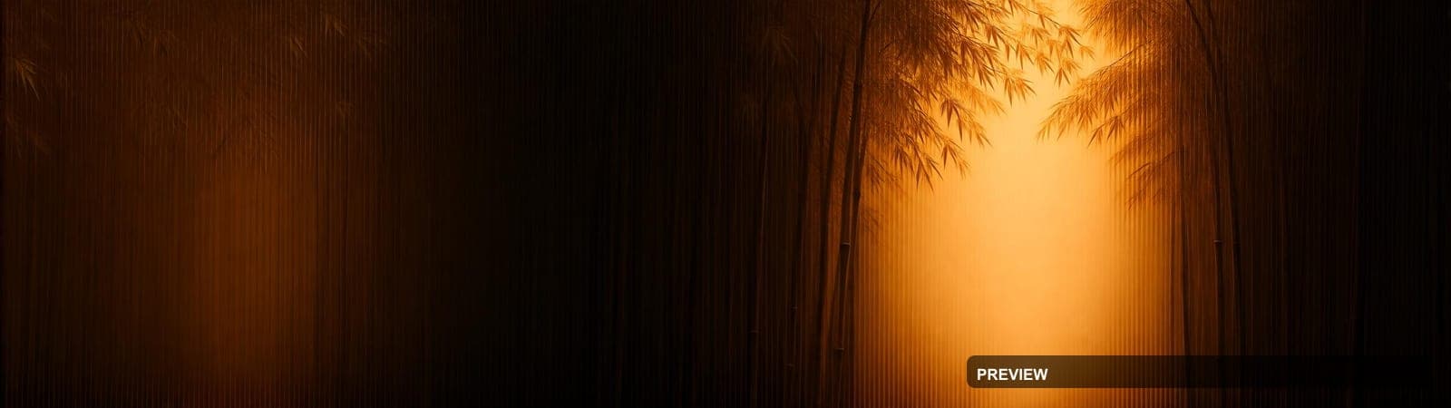 Bamboo Grove, Epic aesthetic, VHS, Serene mood, Brown accents, high detail, u... — wallpaper — 2560×720, Space, Cinematic, Serene