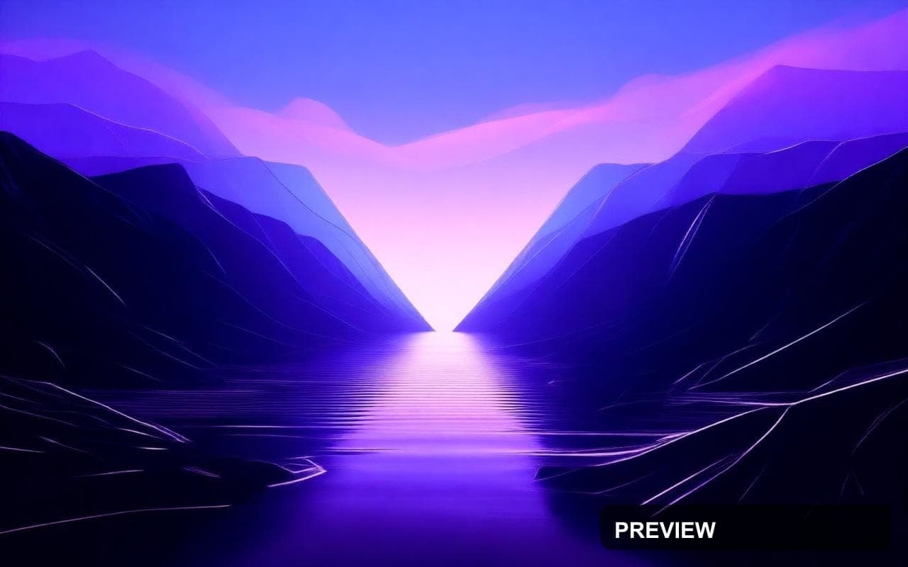 Valley, Vaporwave aesthetic, Geometric, Luxurious mood, High Contrast accents... — wallpaper — 1280×800, Vaporwave, Cinematic, Soft