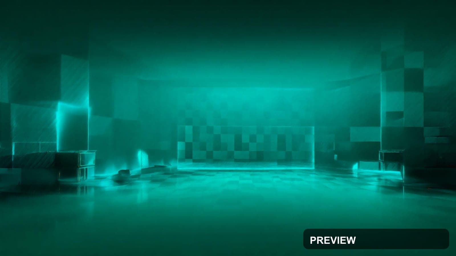 Airport, Luxury aesthetic, Cinematic, Dreamy mood, Neon Teal accents, Checker... — wallpaper — 1920×1080, Neon, Cinematic, Dreamy