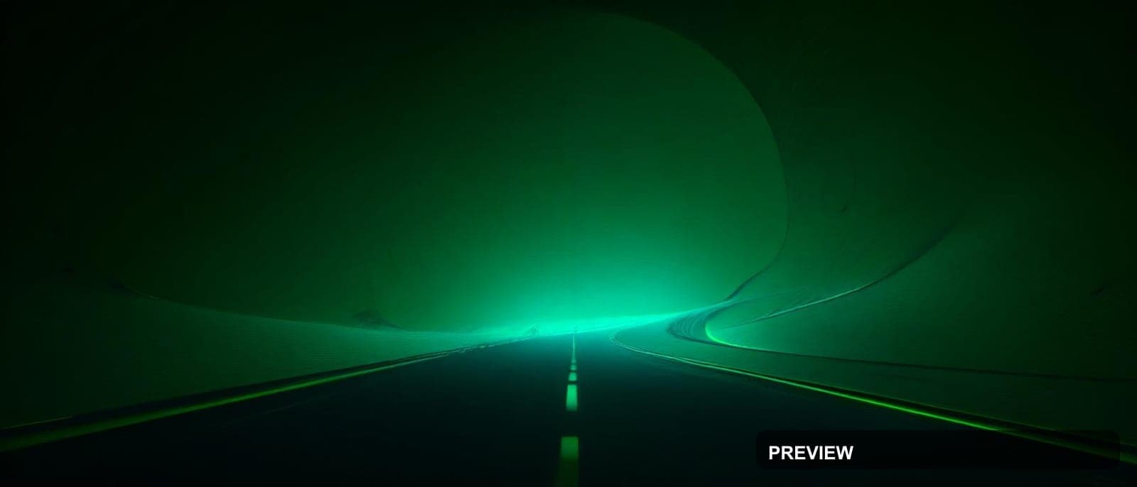 Highway, Space aesthetic, Concept Art, Moody mood, Lime accents, Spirals patt... — wallpaper — 1680×720, Space, Cinematic, Moody