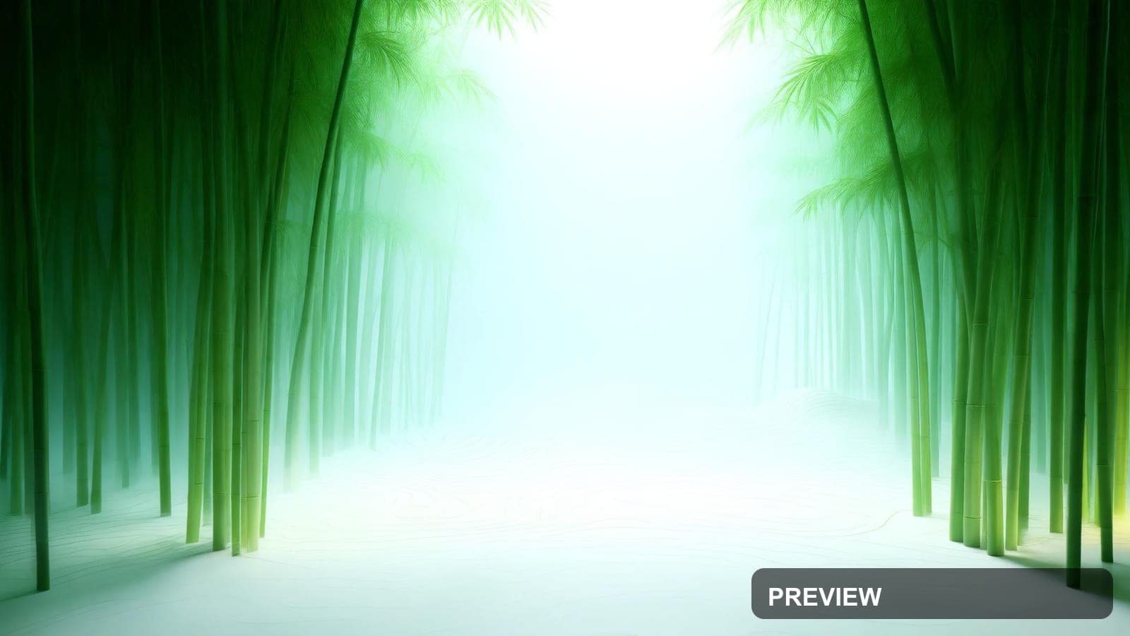 Bamboo Grove, Surreal aesthetic, 3D Render, Minimal mood, Soft Contrast accen... — wallpaper — 1920×1080, Space, Cinematic, Minimal
