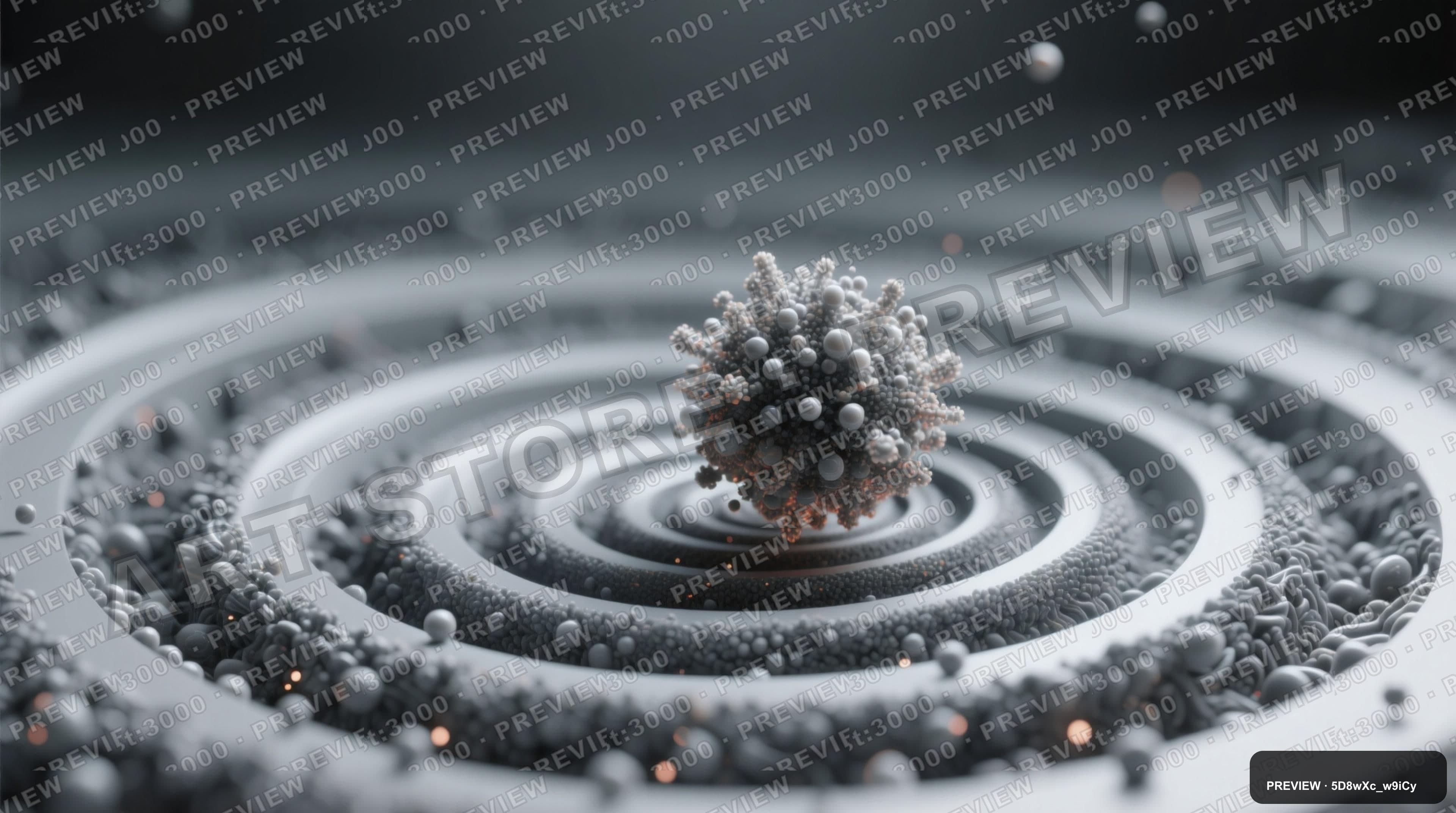 Particles, Retro Futurism aesthetic, Miniature Diorama, Bold mood, Gray accen... — wallpaper — 3840×2144, Space, Cinematic, Bold
