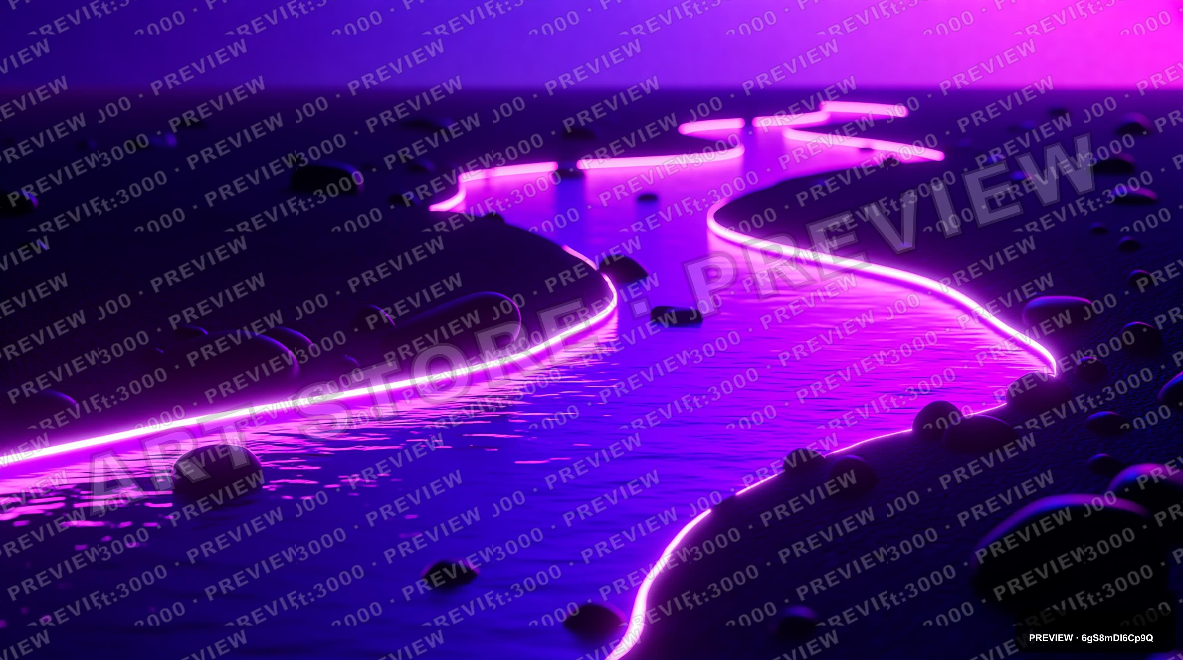River, Synthwave aesthetic, 3D Render, Cozy mood, Neon Violet accents, ultra ... — wallpaper — 3840×2144, Neon, Cinematic, Cozy