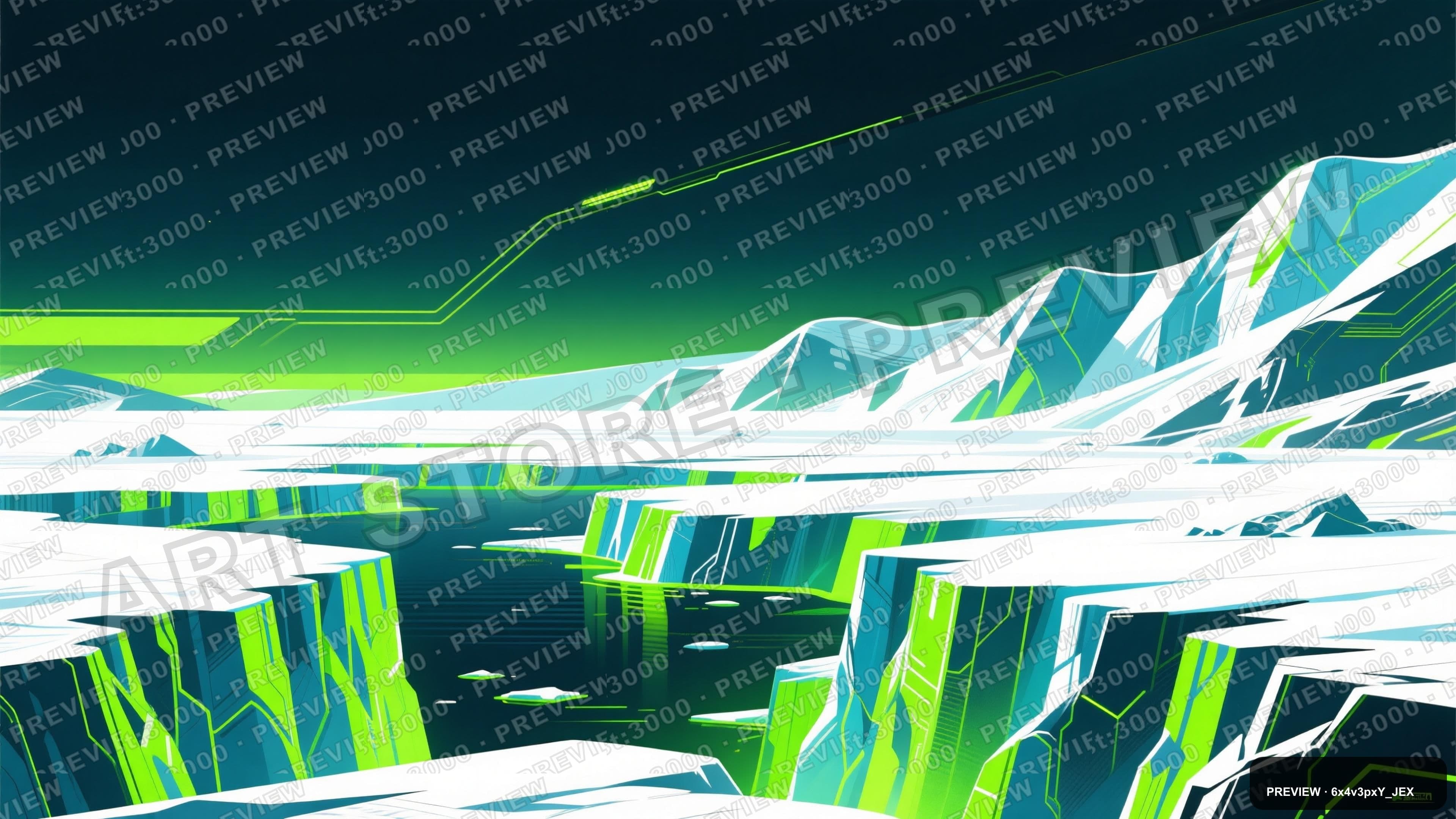 Glacier · Neon · Cinematic — wallpaper — 3840×2160, Neon, Cinematic, Energetic