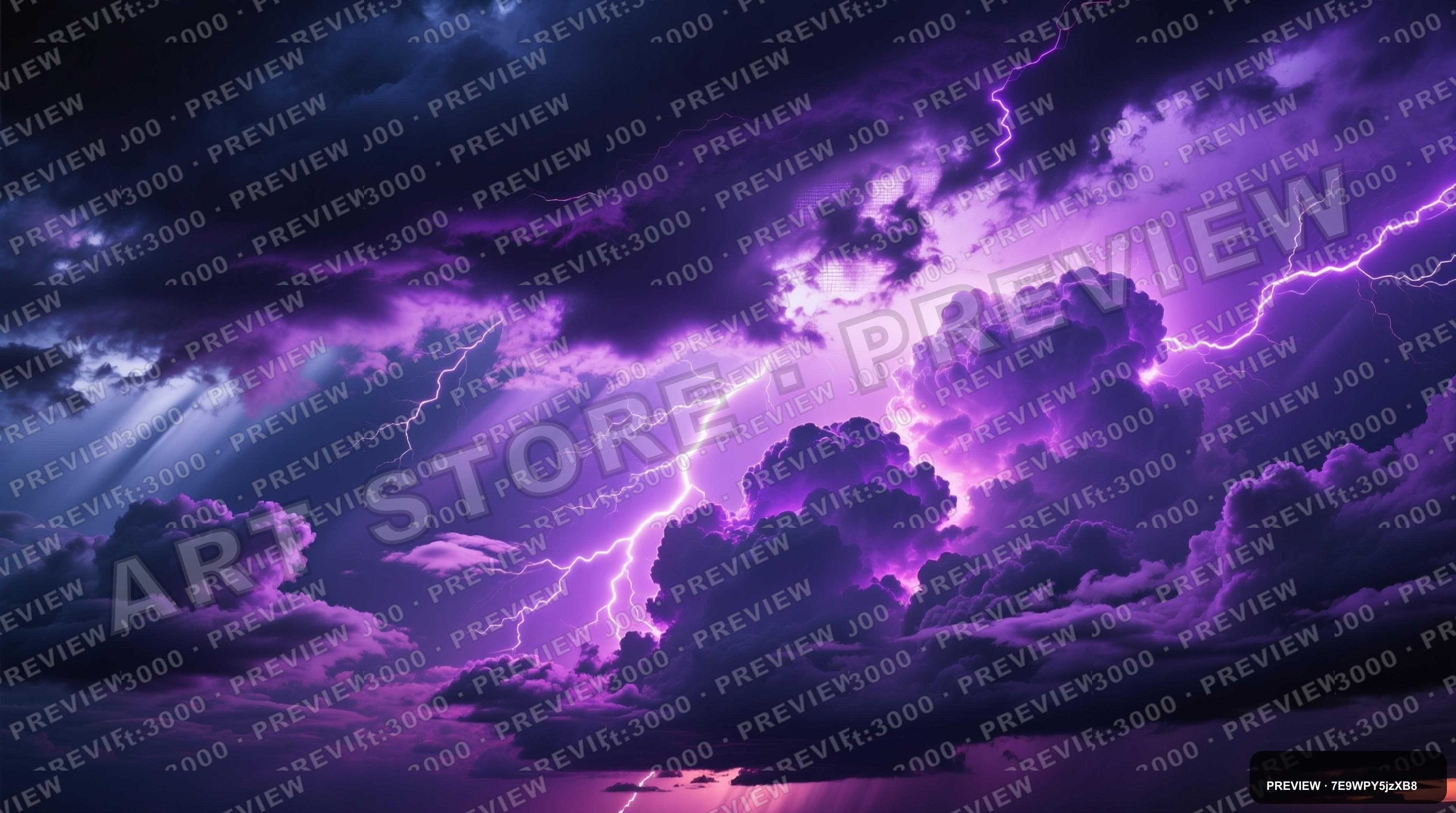 Storm Clouds, Tech aesthetic, Film Grain, Moody mood, Neon Violet accents, Li... — wallpaper — 3840×2144, Neon, Cinematic, Moody