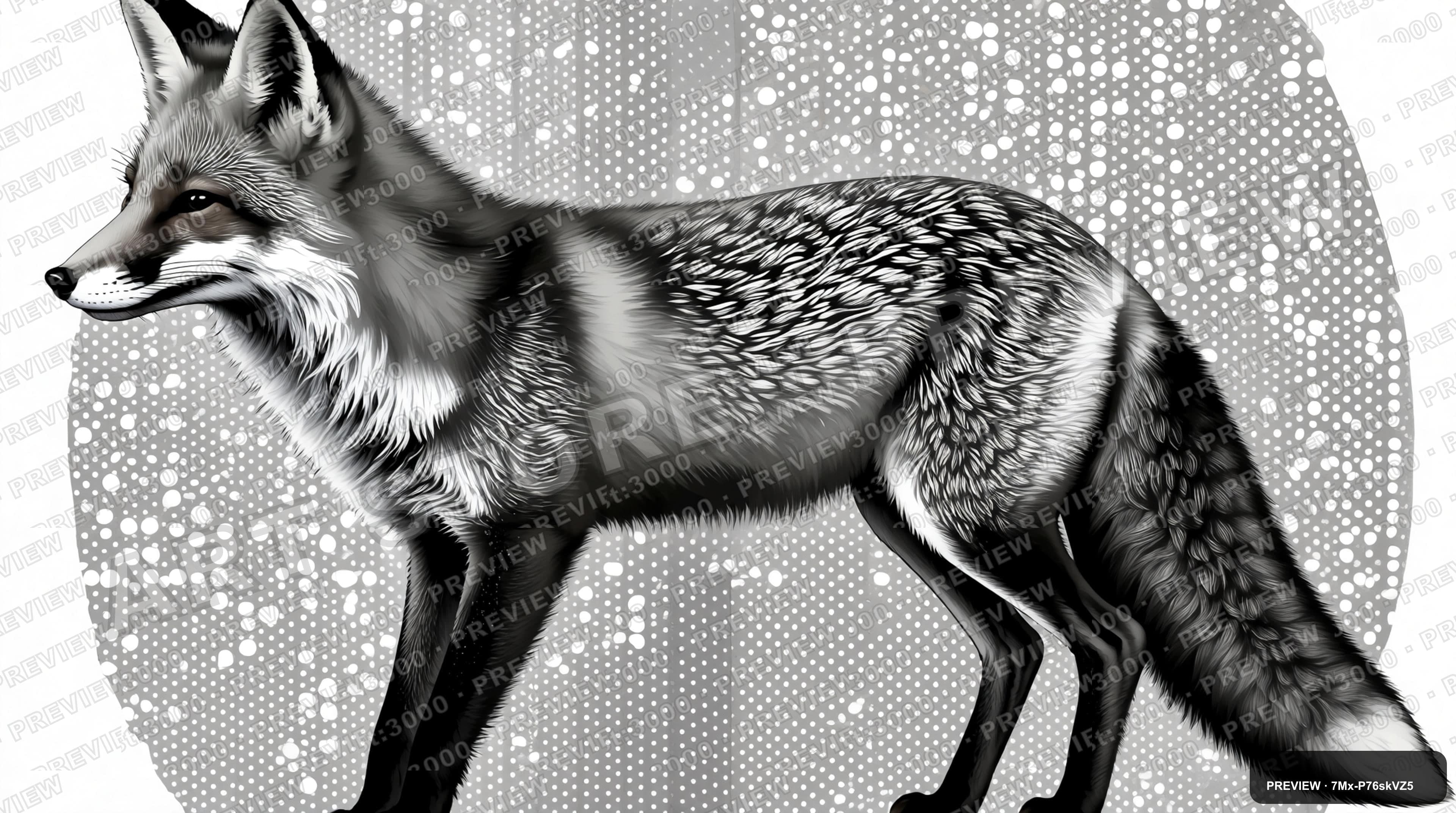 Foxes, Maximal aesthetic, Collage, Serene mood, Gray accents, Polka Dots patt... — wallpaper — 3840×2144, Space, Cinematic, Serene