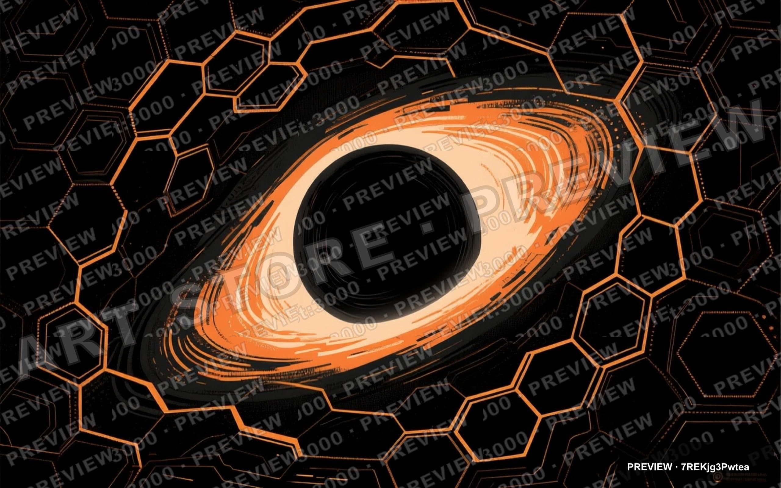 Black Hole, Dark aesthetic, Screen Print, Futuristic mood, Warm Palette accen... — wallpaper — 2560×1600, Space, Cinematic, Dark