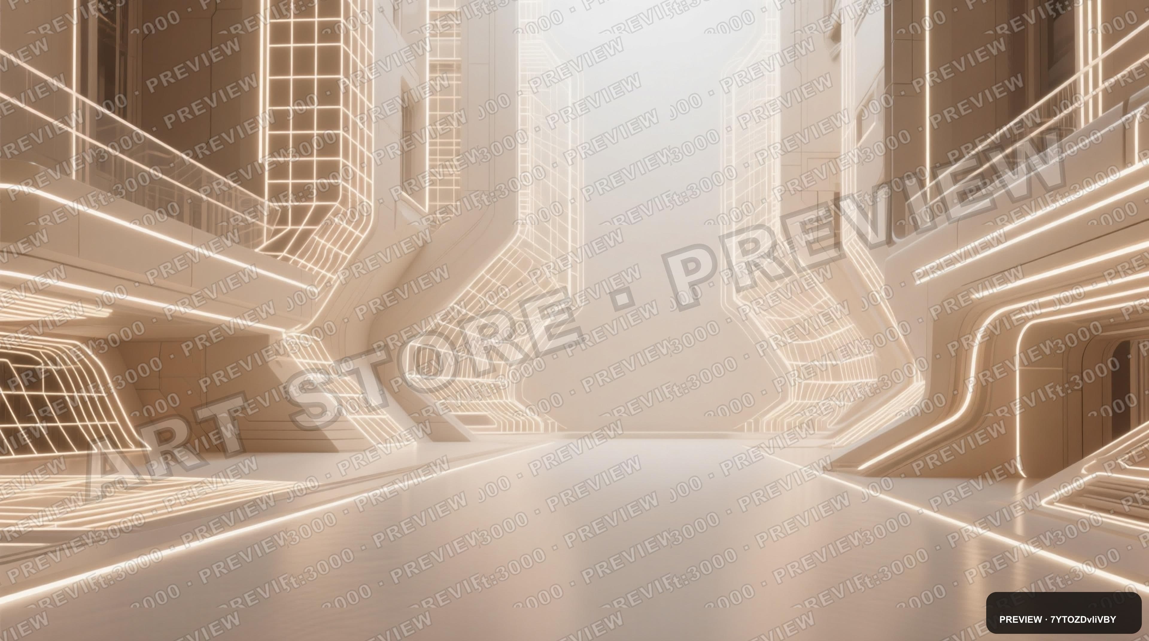 Futuristic Architecture, Surreal aesthetic, 3D Render, Minimal mood, Beige ac... — wallpaper — 3840×2144, Neon, Cinematic, Minimal