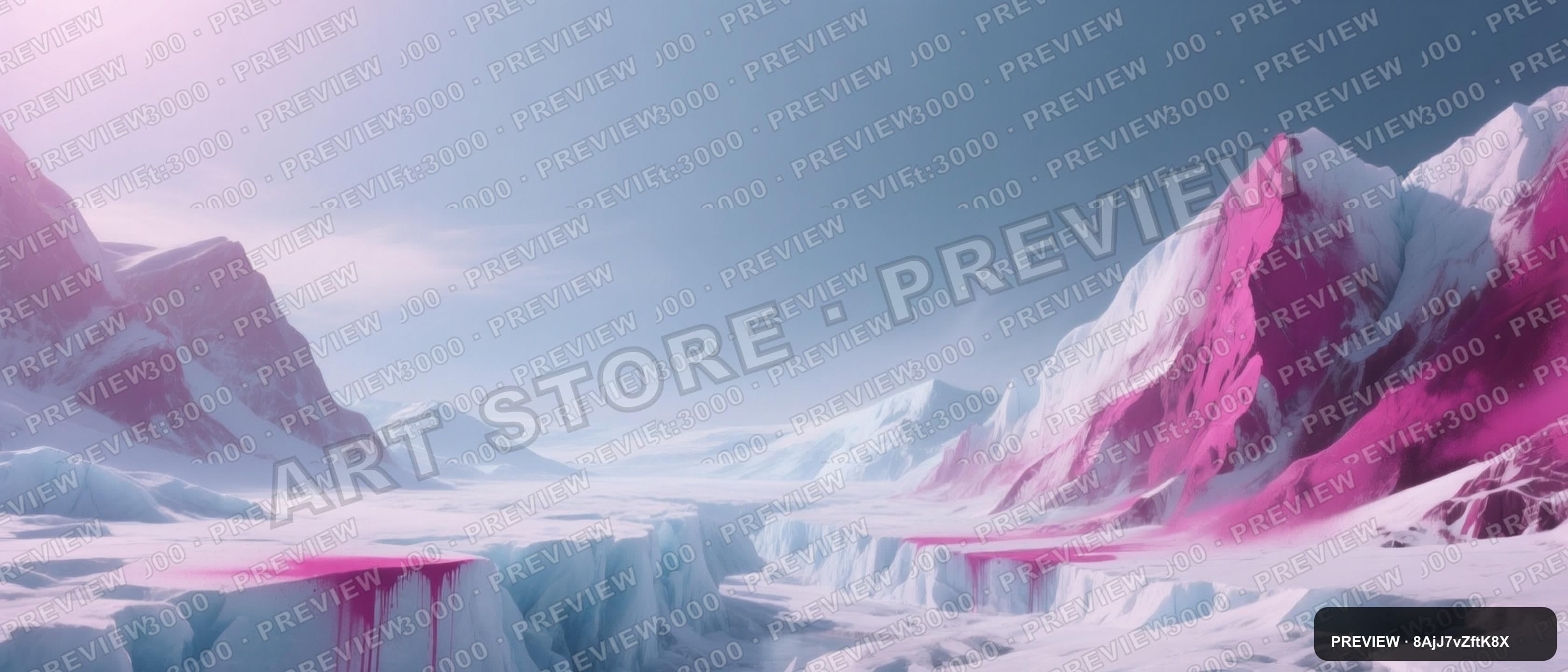 Glacier, Mythic aesthetic, Spray Paint, Serene mood, Magenta accents, high de... — wallpaper — 3360×1440, Space, Cinematic, Serene