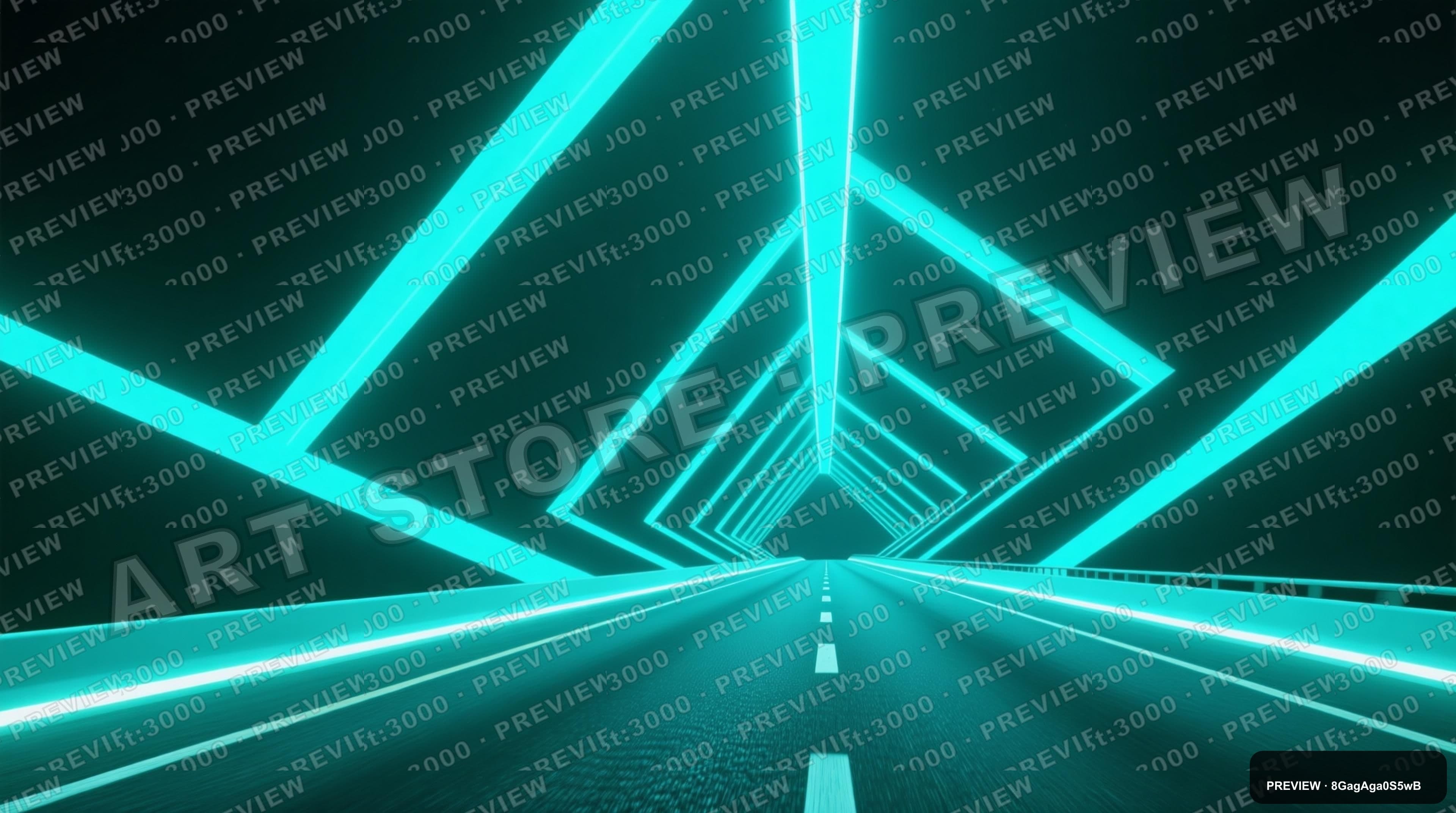 Highway, Geometric aesthetic, Film Grain, Calm mood, Teal accents, 80s vibe, ... — wallpaper — 3840×2144, Neon, Cinematic, Calm