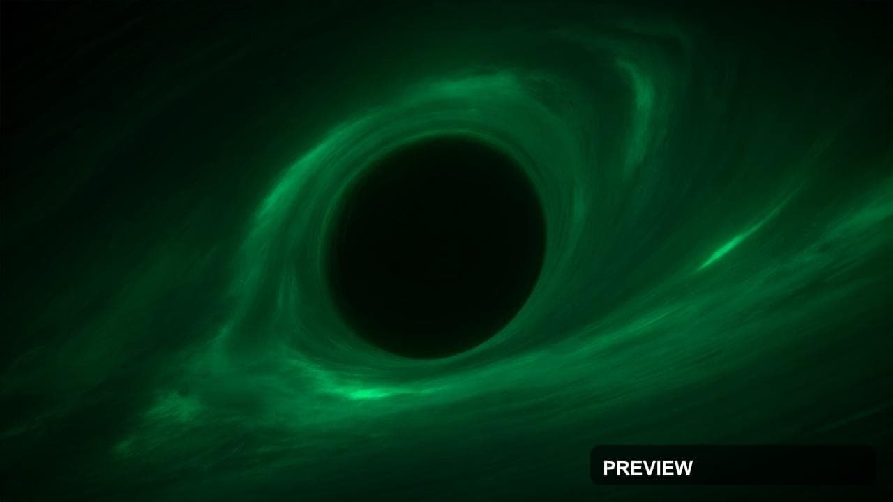 Black Hole, Dreamcore aesthetic, Photorealistic, Futuristic mood, Neon Green ... — wallpaper — 1280×720, Neon, Photorealistic, Soft