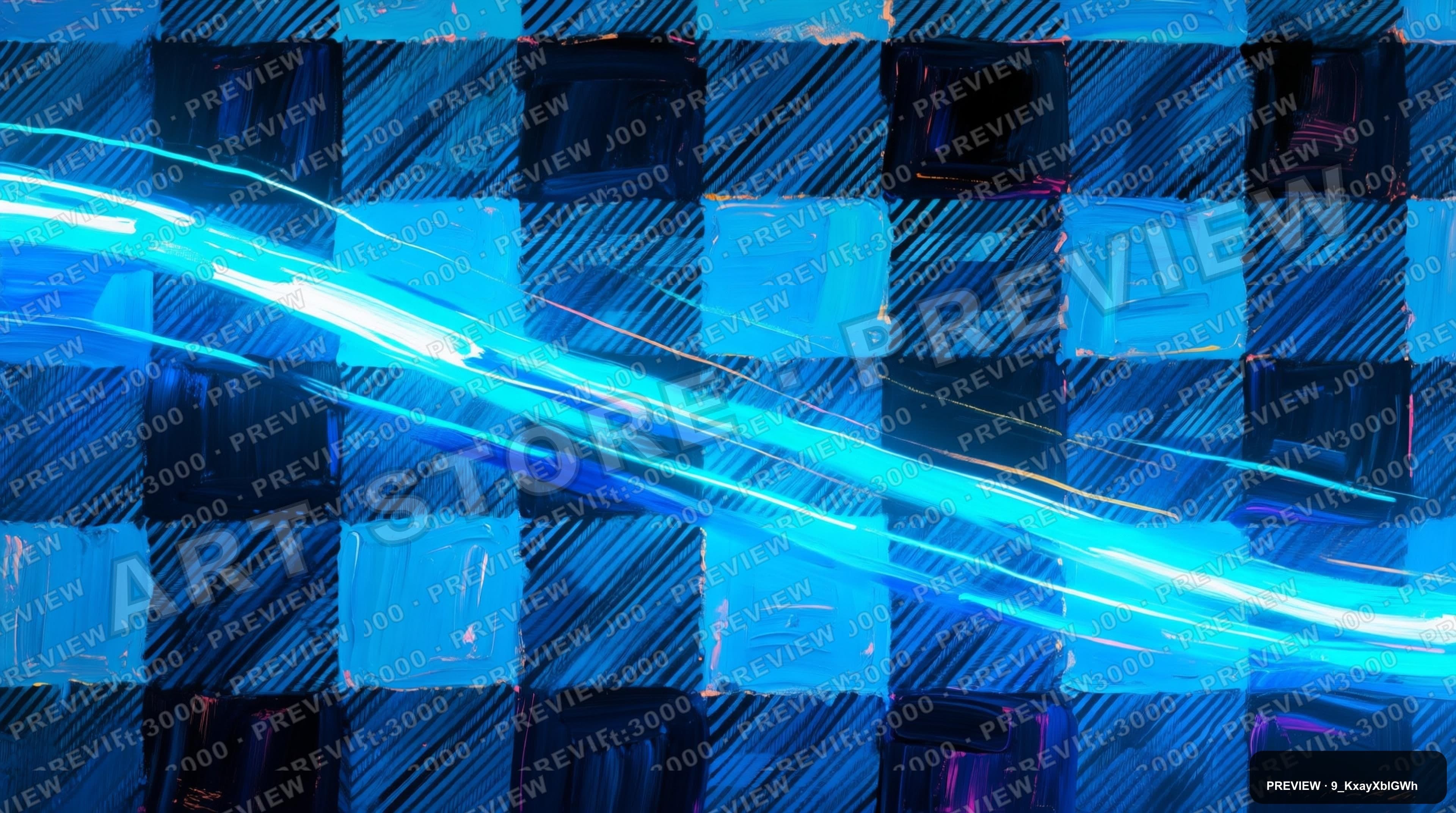 Light Trails, Epic aesthetic, Acrylic Painting, Futuristic mood, Neon Blue ac... — wallpaper — 3840×2144, Neon, Cinematic, Epic