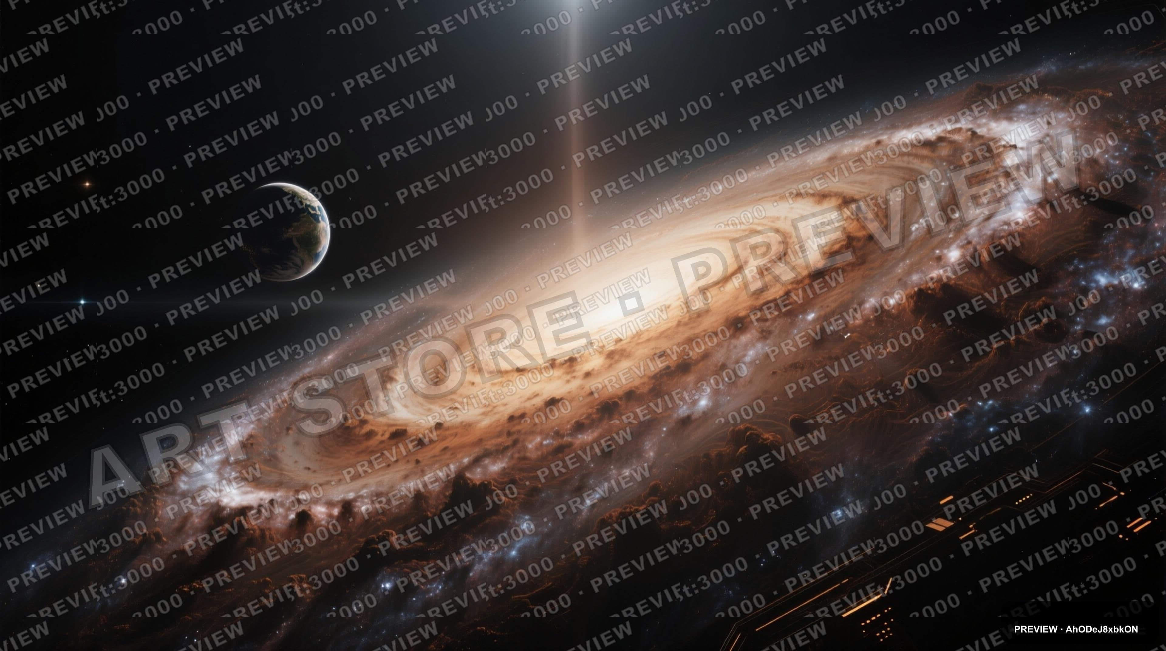 Galaxy, Spacepunk aesthetic, Bauhaus, Bold mood, Earth Tones accents, high de... — wallpaper — 3840×2144, Space, Cinematic, Bold