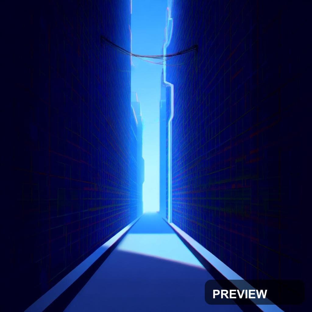 Alley, Mythic aesthetic, Flat Design, Futuristic mood, Rainbow accents, Plaid... — wallpaper — 1024×1024, Space, Cinematic, Soft