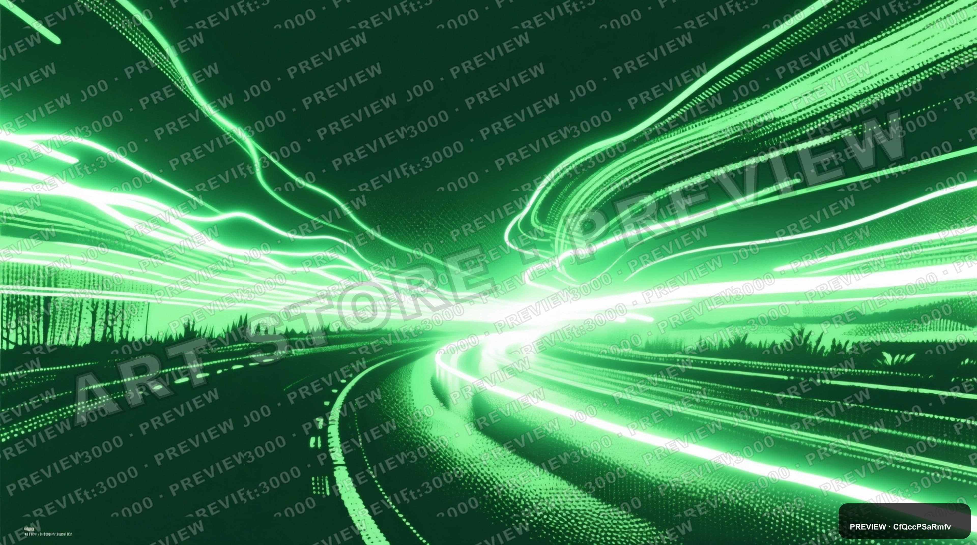 Light Trails, Maximal aesthetic, Screen Print, Dreamy mood, Lime accents, hig... — wallpaper — 3840×2144, Space, Cinematic, Dreamy