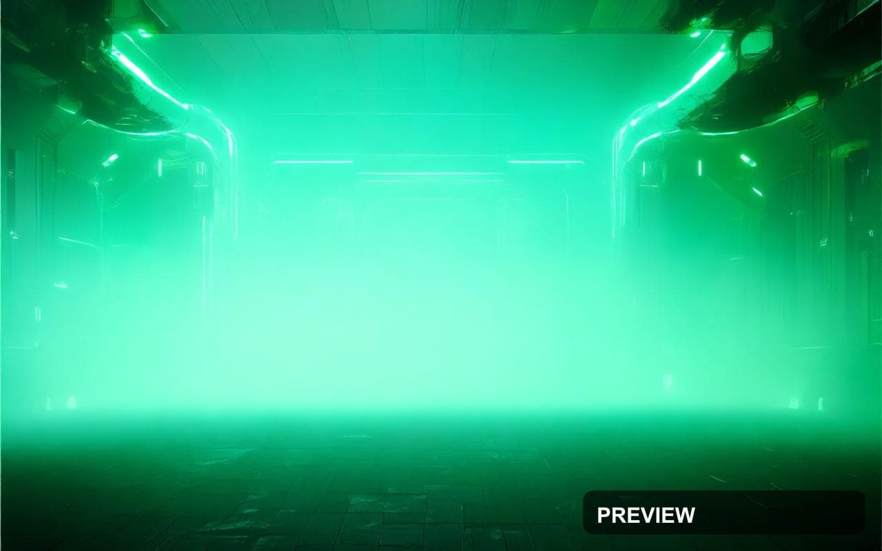 Fog, Retro Futurism aesthetic, Ink, Energetic mood, Neon Green accents, high ... — wallpaper — 1280×800, Neon, Cinematic, Energetic