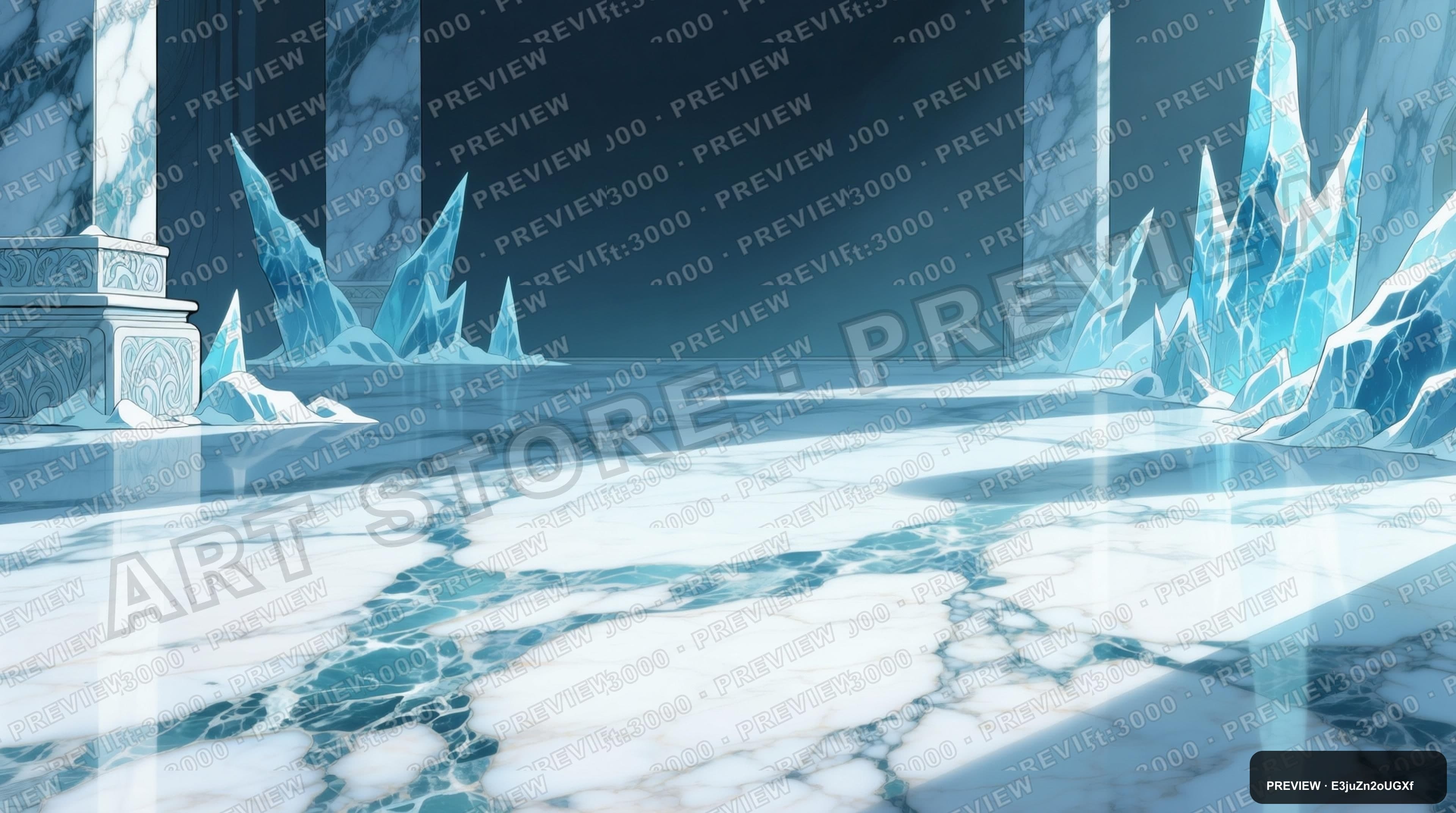 Marble, Mythic aesthetic, Graphic Novel, Meditative mood, Ice Tones accents, ... — wallpaper — 3840×2144, Space, Cinematic, Soft