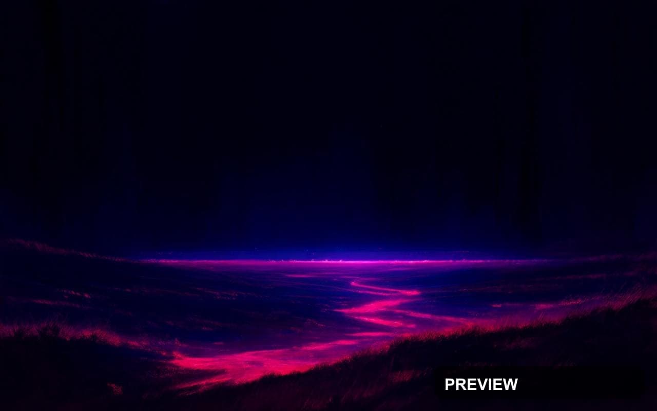 Night, Fantasy aesthetic, Acrylic Painting, Dreamy mood, Neon Red accents, hi... — wallpaper — 1280×800, Neon, Cinematic, Dreamy