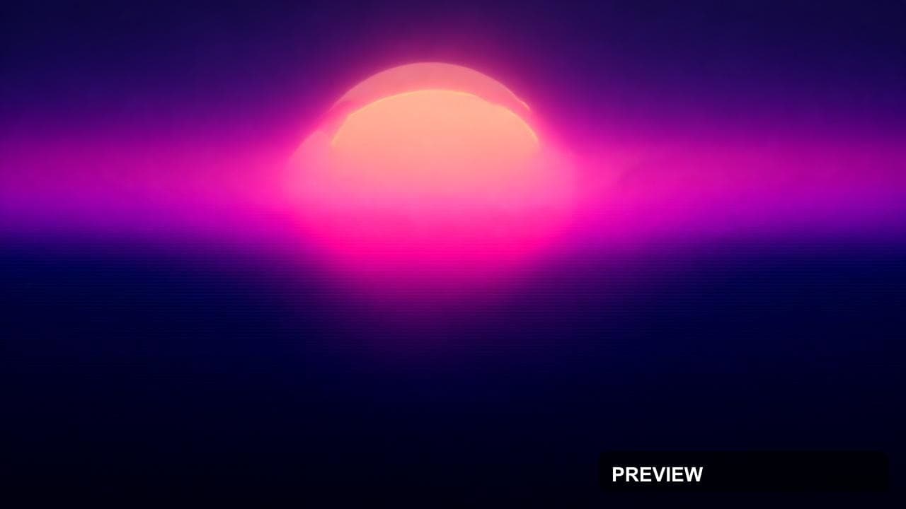 a synthwave sunset over a retro grid landscape, photorealistic, wide angle, c... — wallpaper — 1280×720, Synthwave, Photorealistic