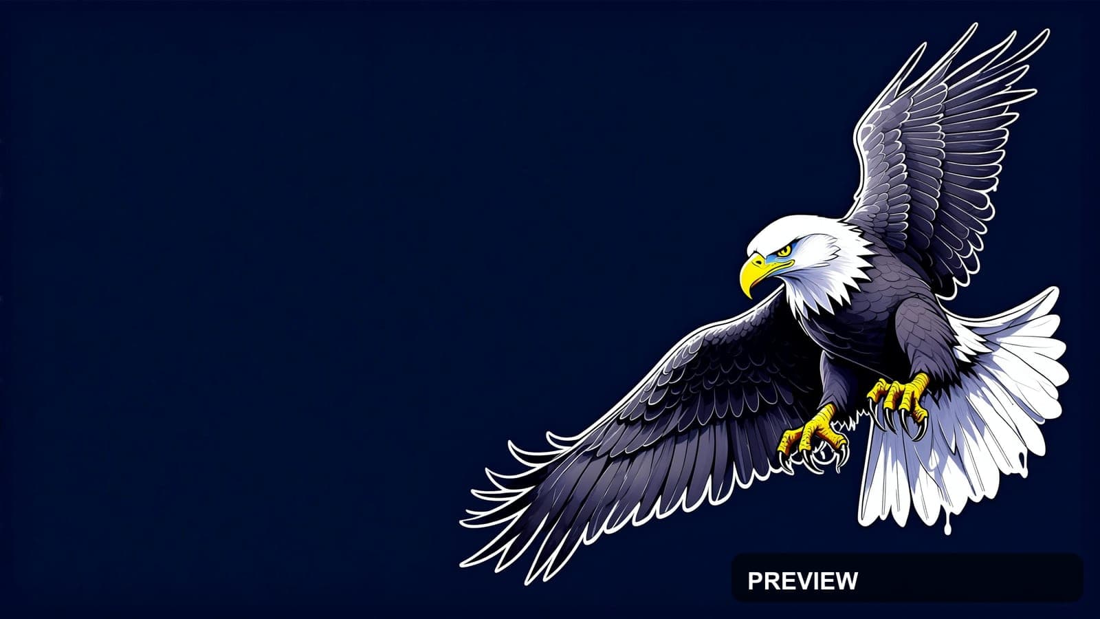 Eagles, Retro Arcade aesthetic, Graffiti, Dark mood, White accents, Retro Fut... — wallpaper — 3840×2160, Neon, Cinematic, Dark
