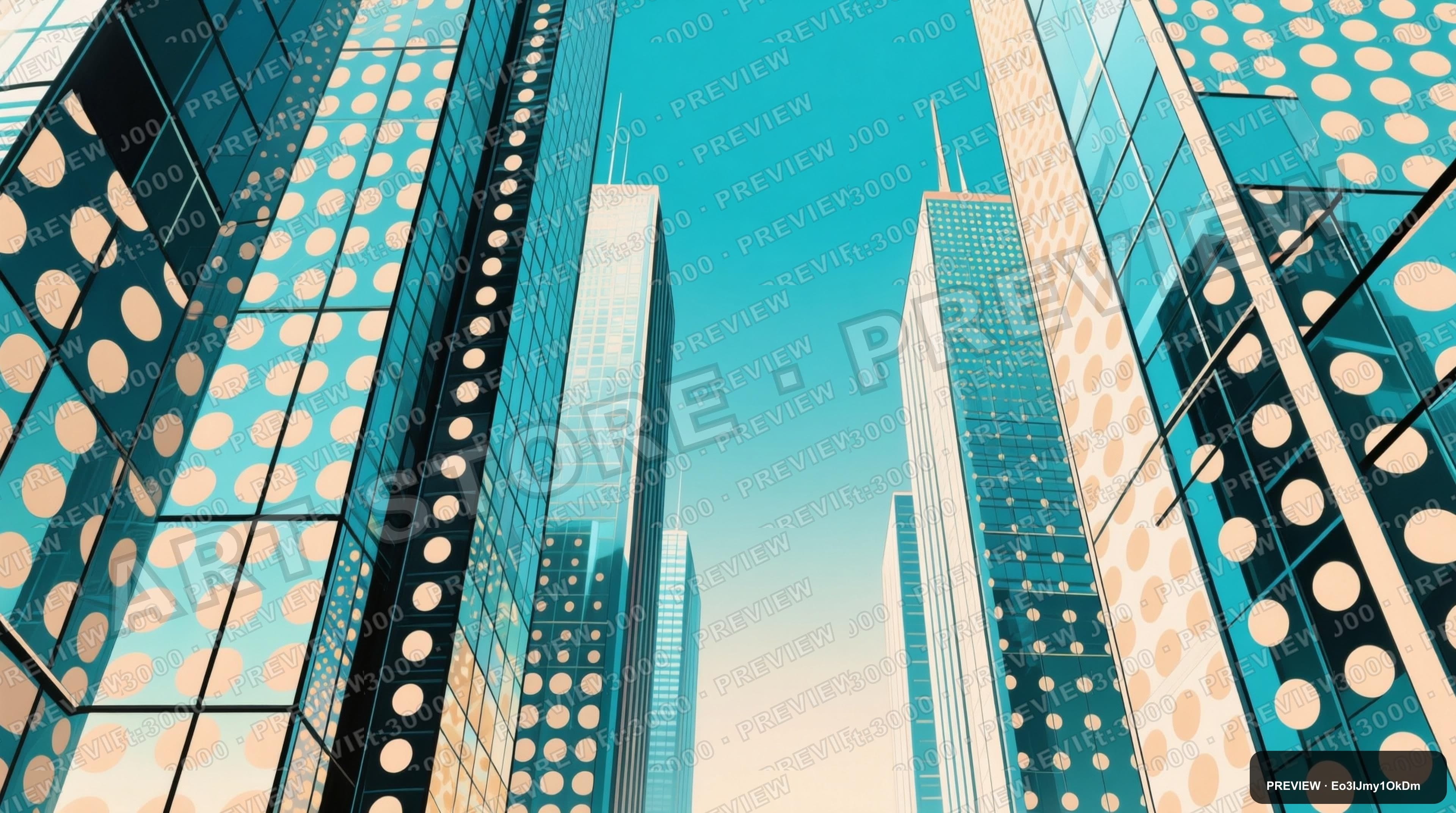 Glass Towers, Surreal aesthetic, Pop Art, Energetic mood, Beige accents, Dots... — wallpaper — 3840×2144, Space, Cinematic, Energetic