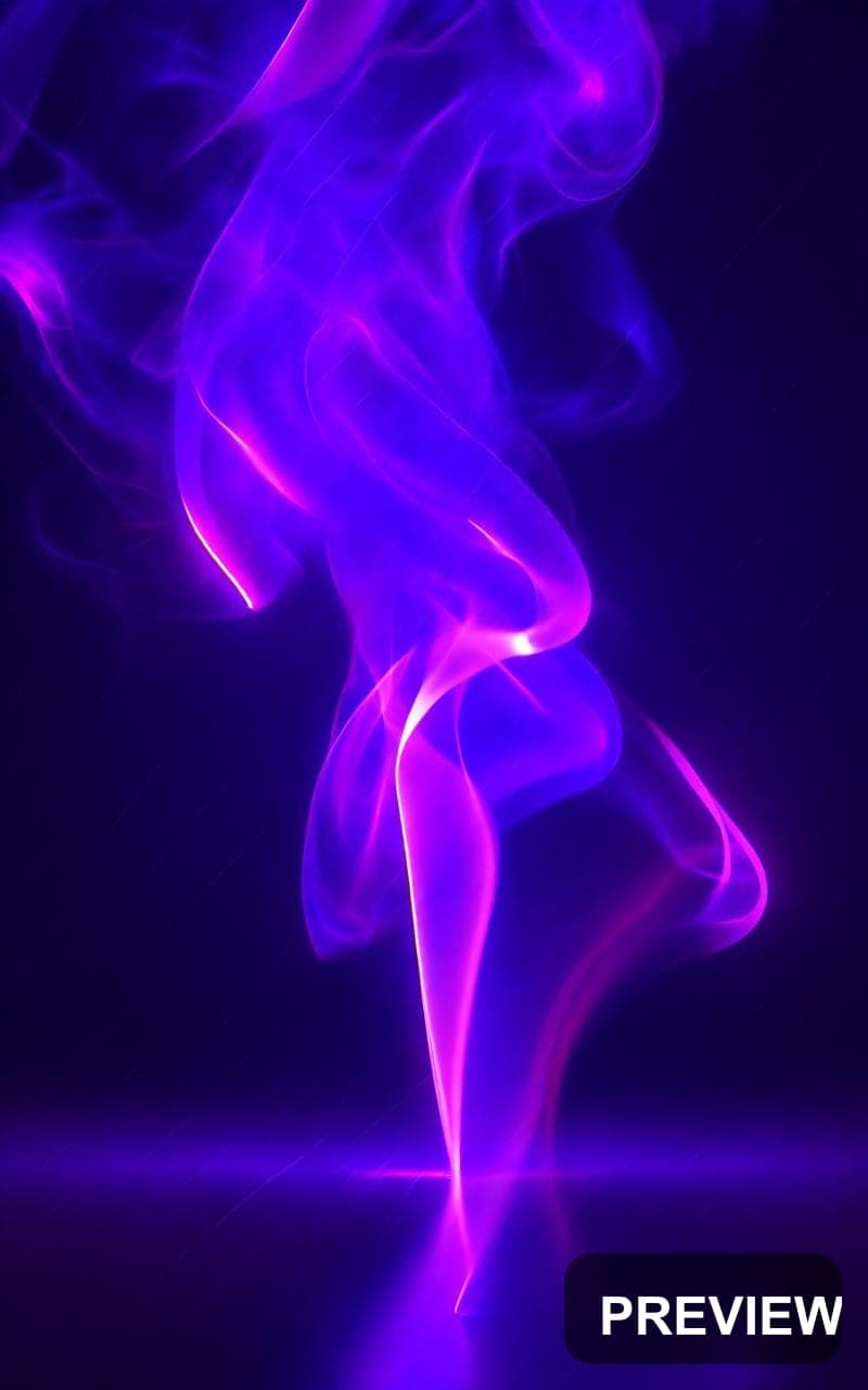 Smoke, Neon aesthetic, Holographic, Bold mood, Violet accents, Light Leaks pa... — wallpaper — 800×1280, Neon, Cinematic, Bold