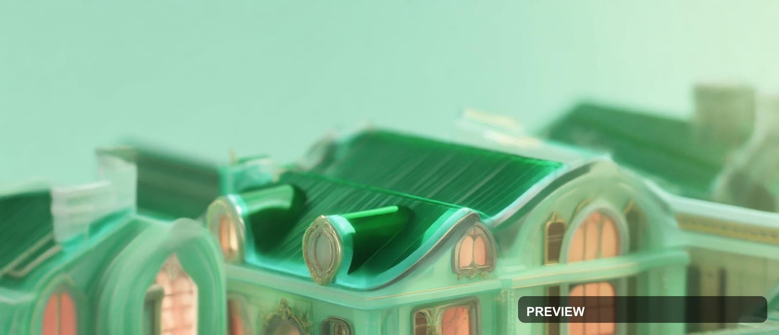 Rooftops, Chill aesthetic, Stop Motion, Luxurious mood, Emerald accents, high... — wallpaper — 2528×1088, Space, Cinematic, Soft