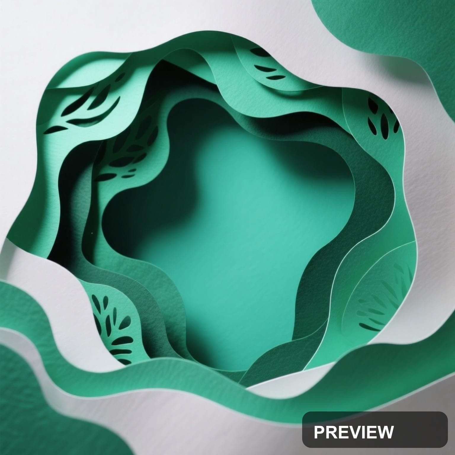 Liquid, Chill aesthetic, Paper Cut, Energetic mood, Emerald accents, high det... — wallpaper — 1536×1536, Space, Cinematic, Energetic