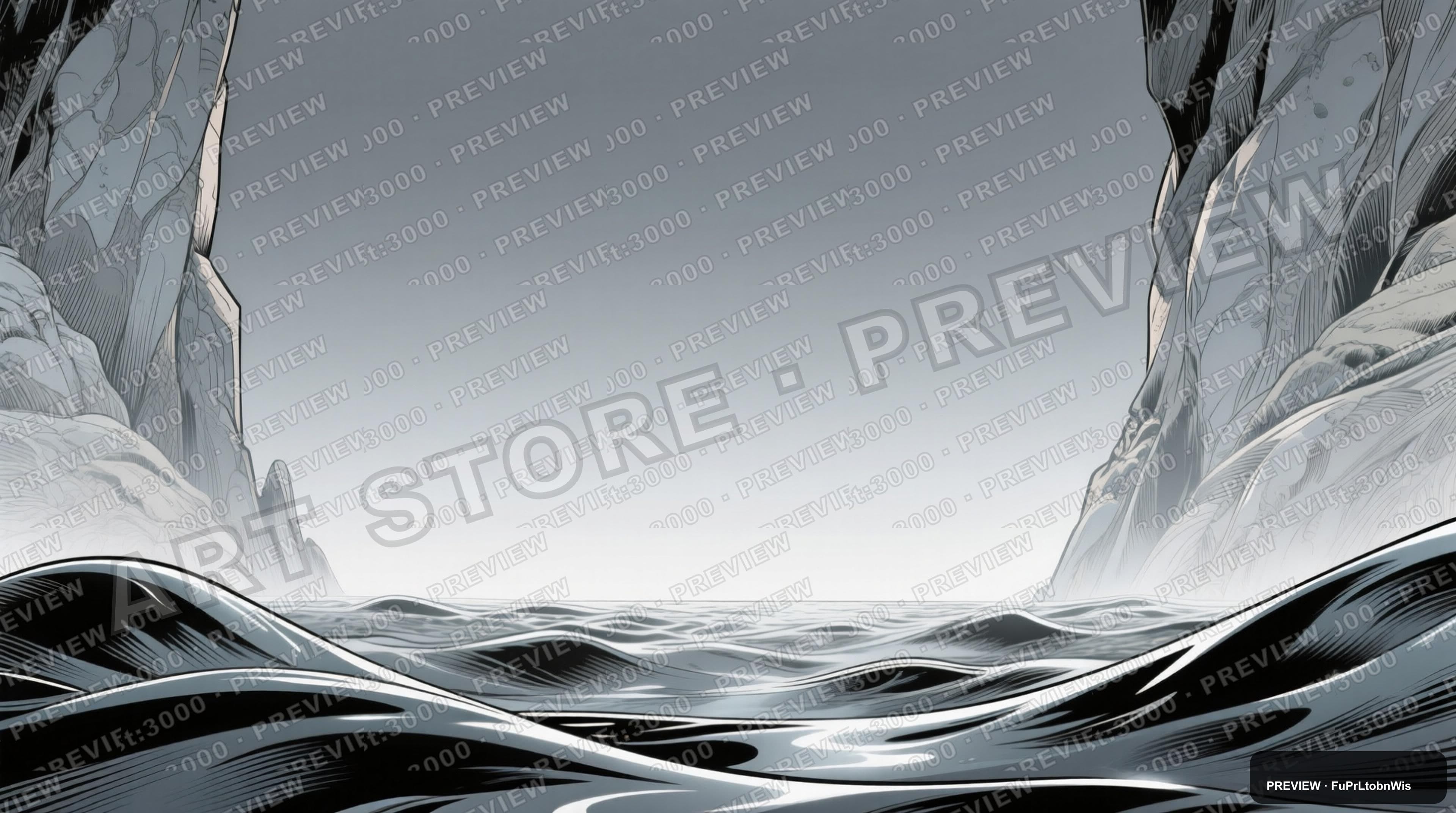 Liquid, Maximal aesthetic, Comic Book, Calm mood, Gray accents, high detail, ... — wallpaper — 3840×2144, Space, Cinematic, Calm