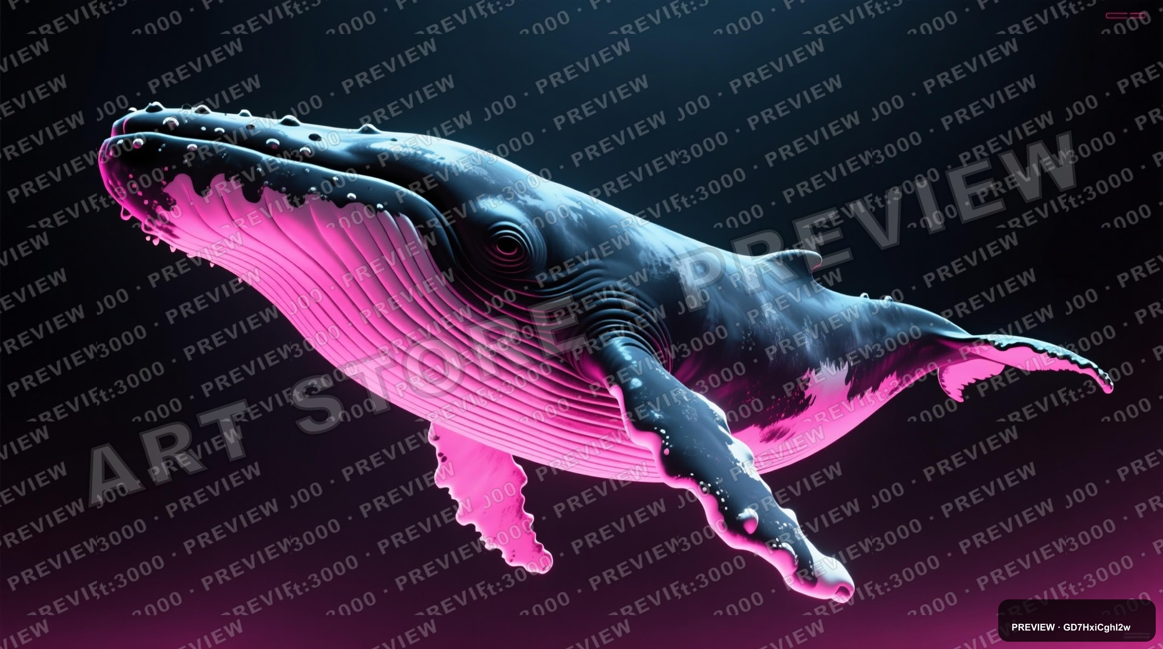 Whales, Retro Arcade aesthetic, Matte Painting, Noir mood, Pink accents, ultr... — wallpaper — 3840×2144, Neon, Cinematic, Noir