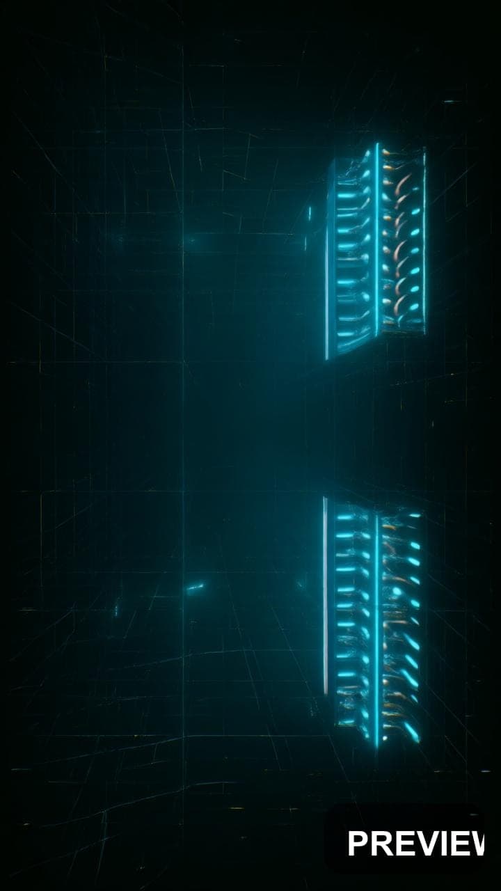 Neon Tubes, Solarpunk aesthetic, Brutalist, Moody mood, Duotone accents, Retr... — wallpaper — 720×1280, Neon, Cinematic, Moody