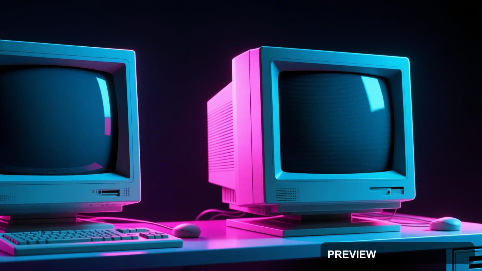 CRT Monitor, Retro Arcade aesthetic, Bauhaus, Minimal mood, High Contrast acc... — wallpaper — 3840×2160, Neon, Cinematic, Minimal