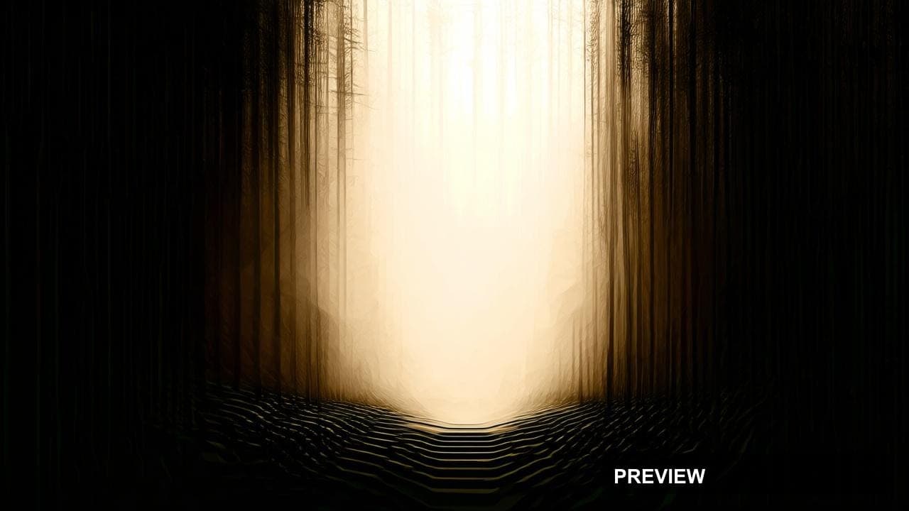 Forest, Tech aesthetic, Geometric, Epic mood, Beige accents, high detail, ult... — wallpaper — 1280×720, Space, Cinematic, Soft
