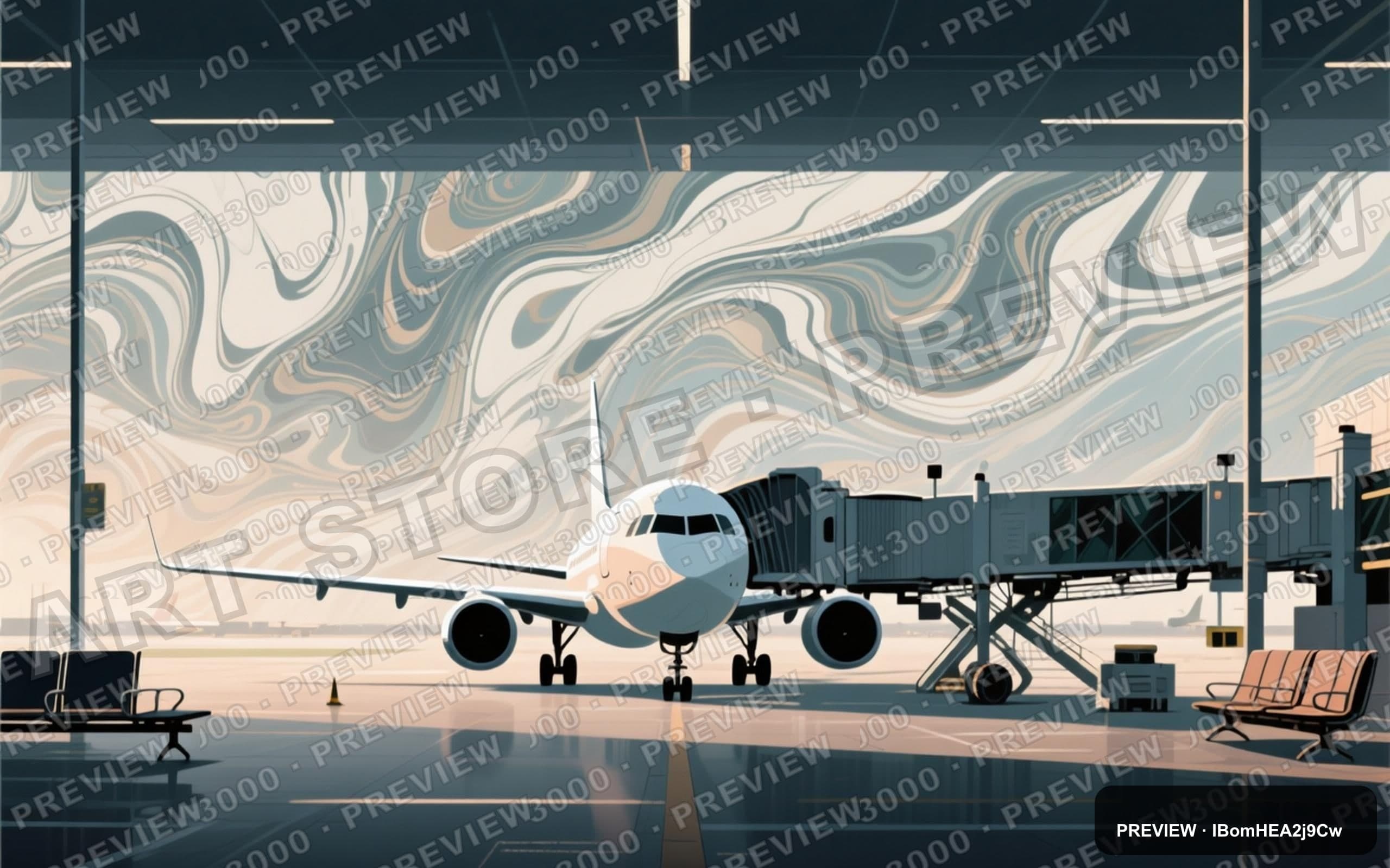 Airport, Mystic aesthetic, Technical Illustration, Meditative mood, Muted acc... — wallpaper — 2560×1600, Space, Cinematic, Soft