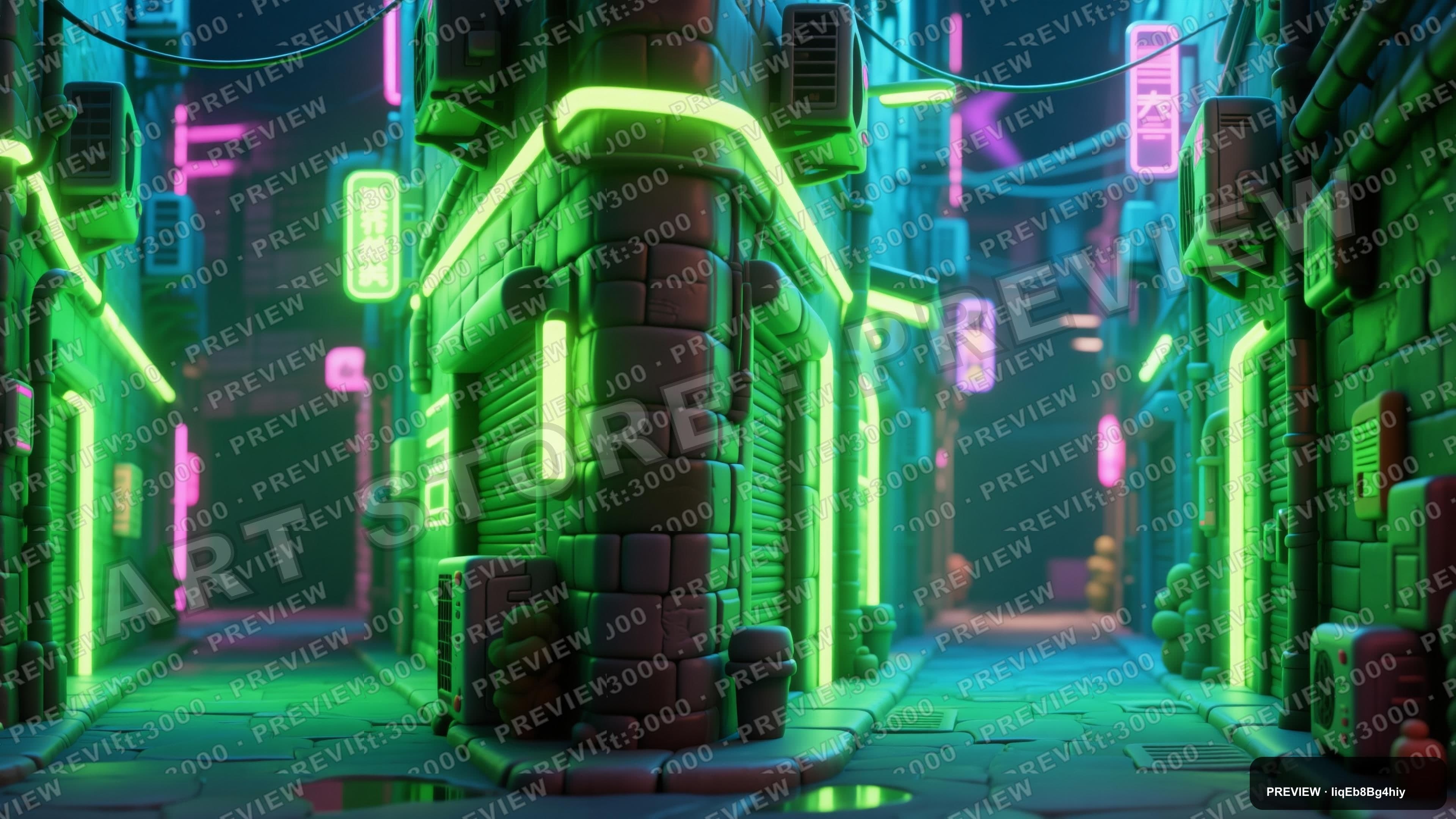 Alley · Neon · Cinematic — wallpaper — 3840×2160, Neon, Cinematic, Bold