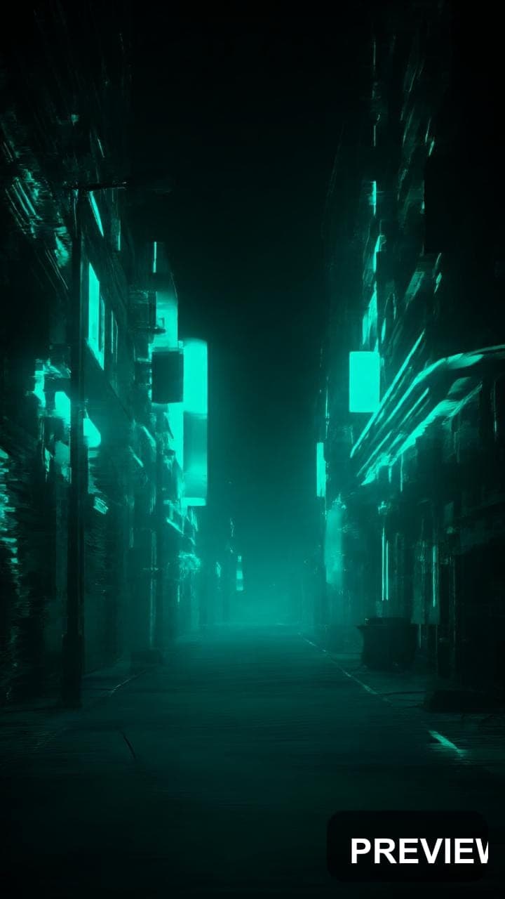 Street, Neon Noir aesthetic, Pop Art, Clean mood, Neon Teal accents, Glitch p... — wallpaper — 720×1280, Neon, Cinematic, Clean