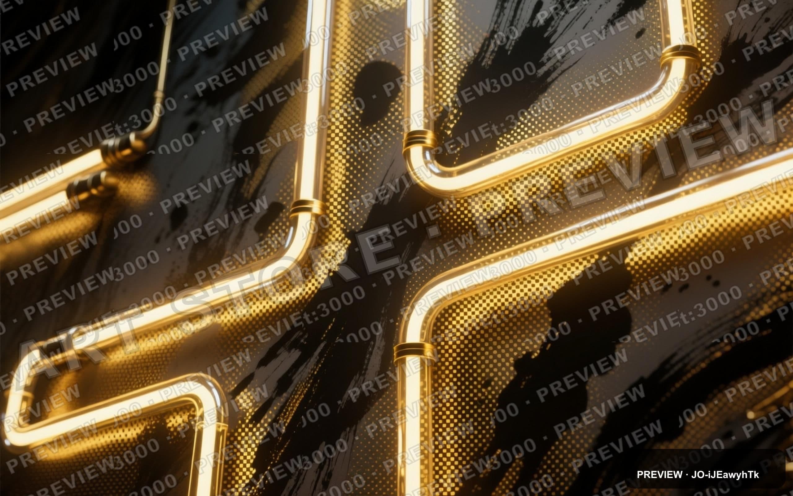 Neon Tubes, Mystic aesthetic, Ink Wash, Bold mood, Gold accents, Halftone pat... — wallpaper — 2560×1600, Neon, Cinematic, Bold