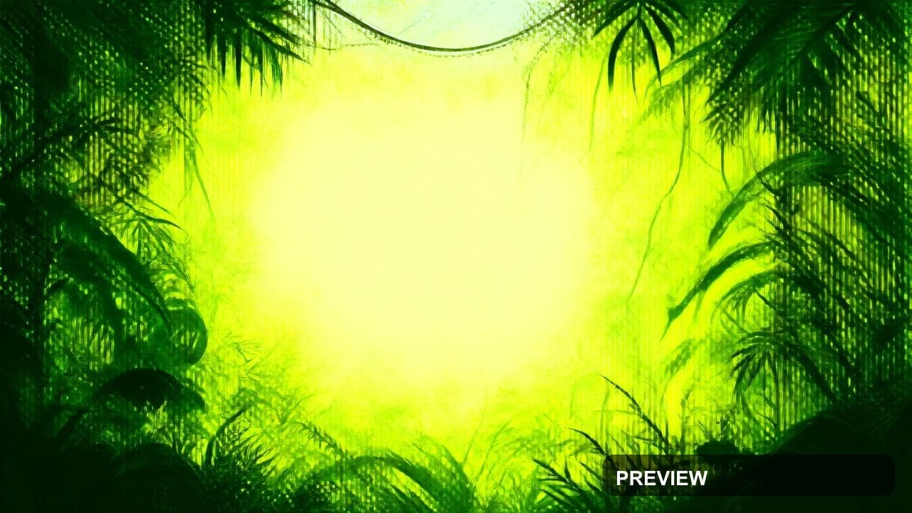 Jungle, Retro Arcade aesthetic, Watercolor, Soft mood, Neon Yellow accents, h... — wallpaper — 1280×720, Neon, Cinematic, Soft