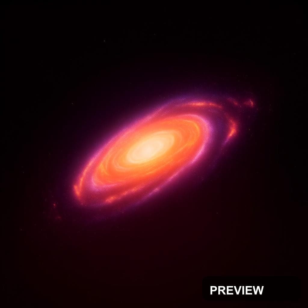 Galaxy, Epic aesthetic, Neon Glow, Soft mood, Neon Orange accents, high detai... — wallpaper — 1024×1024, Neon, Cinematic, Soft