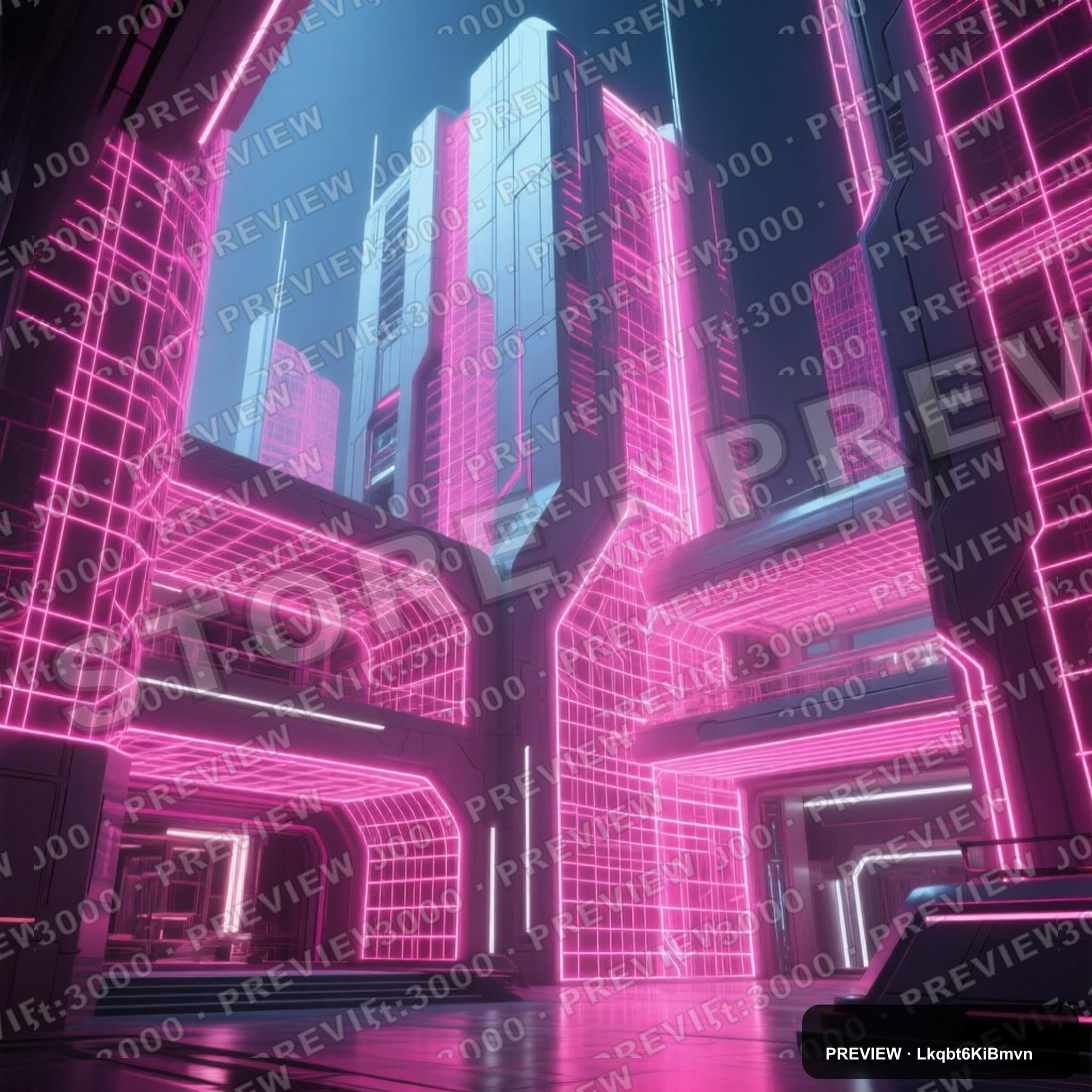 Futuristic Architecture, Sci‑Fi aesthetic, Architectural Visualization, Luxur... — wallpaper — 2048×2048, Neon, Cinematic, Soft