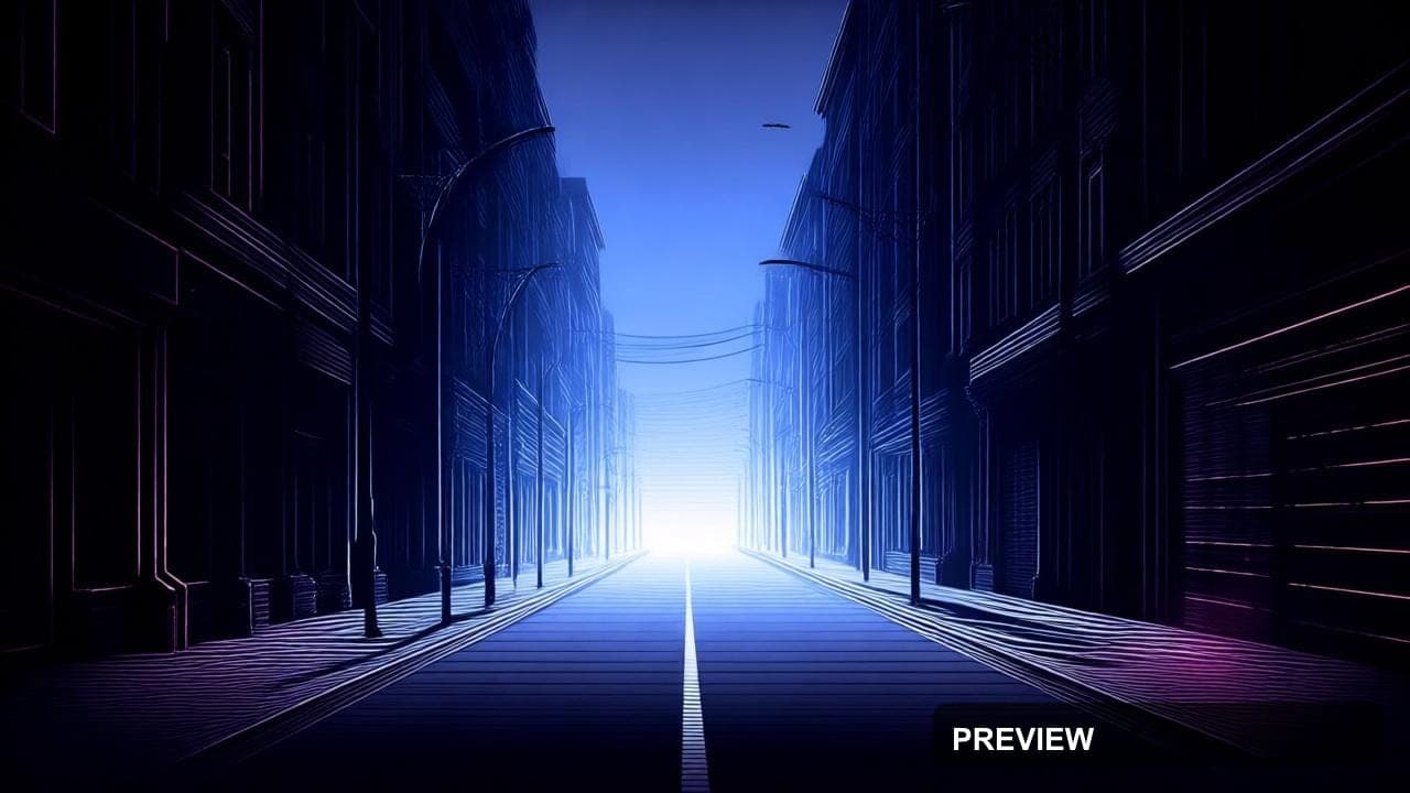 Street, Synthwave aesthetic, Ink, Luxurious mood, Duotone accents, Retro Futu... — wallpaper — 1280×720, Synthwave, Cinematic, Soft